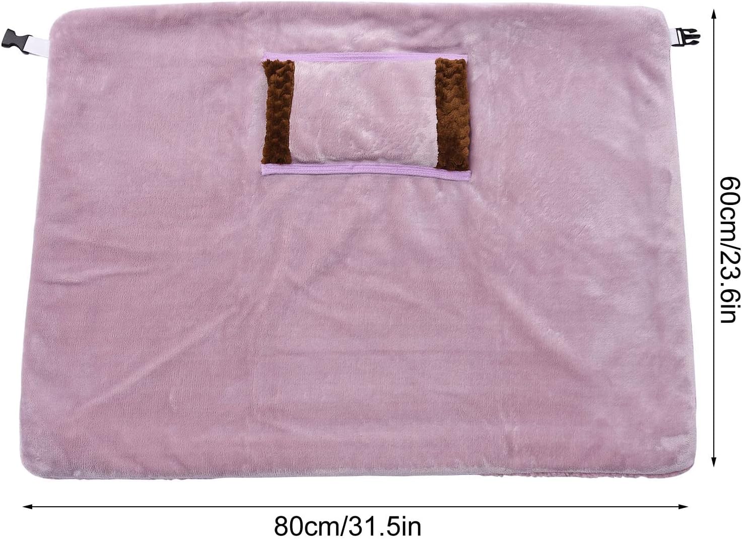 USB Flannel Heated Throw Blanket with Hand Pocket