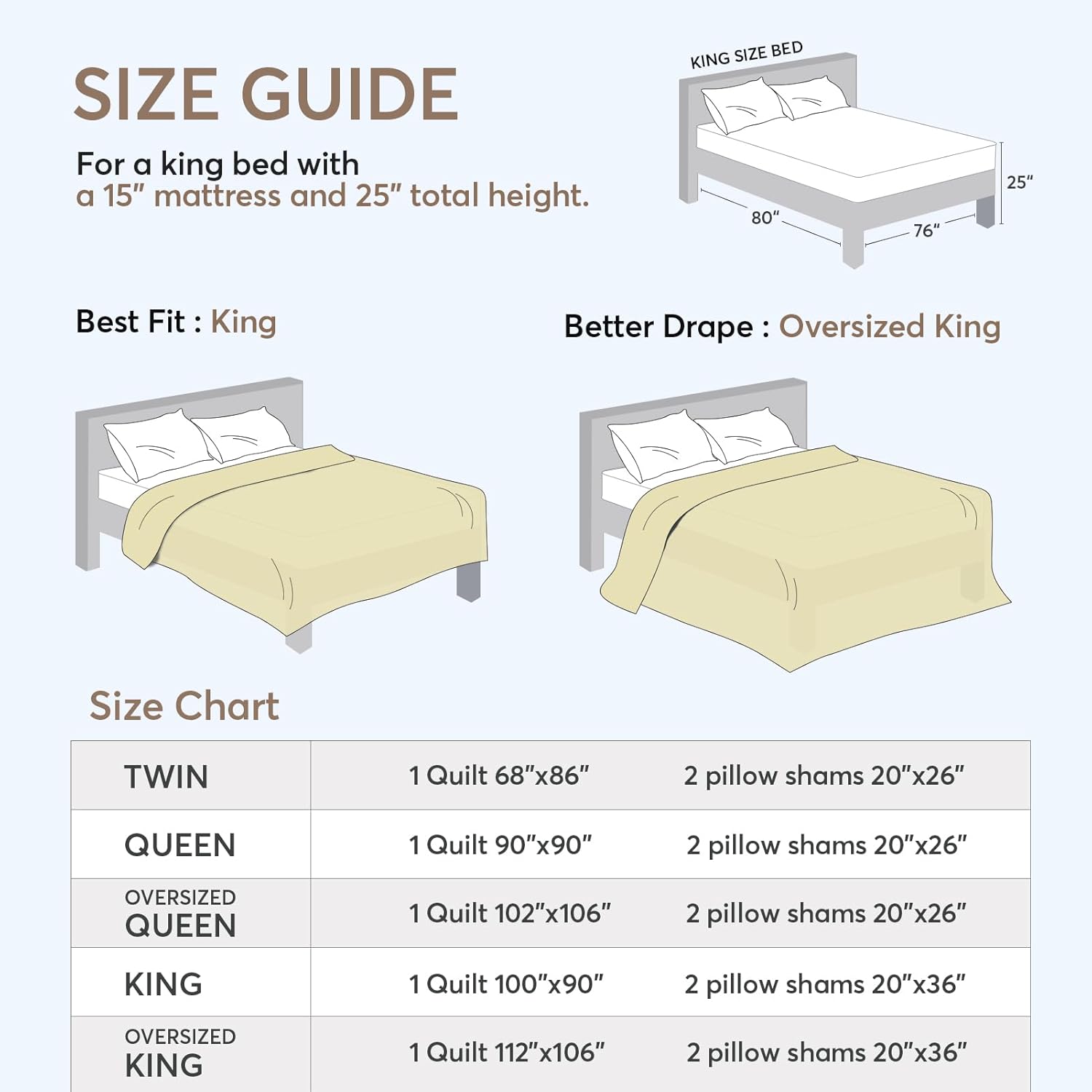 KASENTEX King Size Quilt Set - Stone Washed Black