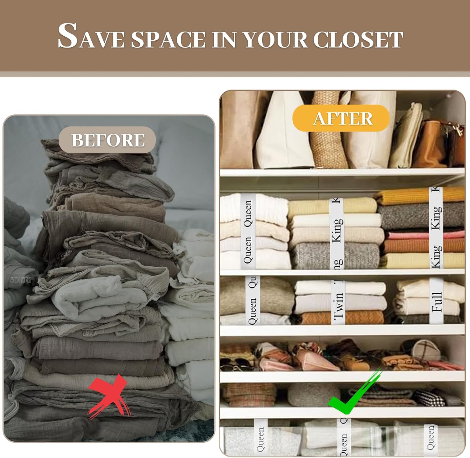 Meatykui 20 Piece Bed Sheet Organizer Bands for King Queen Full Twin