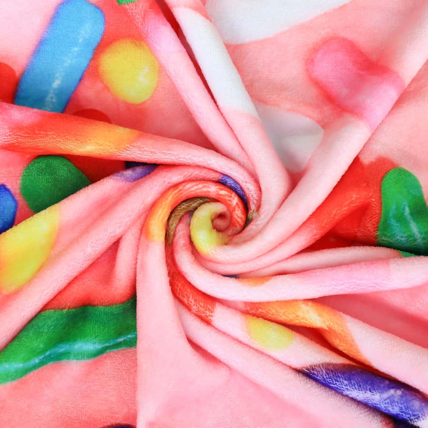 Bnuitland Pink Donut Throw Blanket 300 GSM Flannel