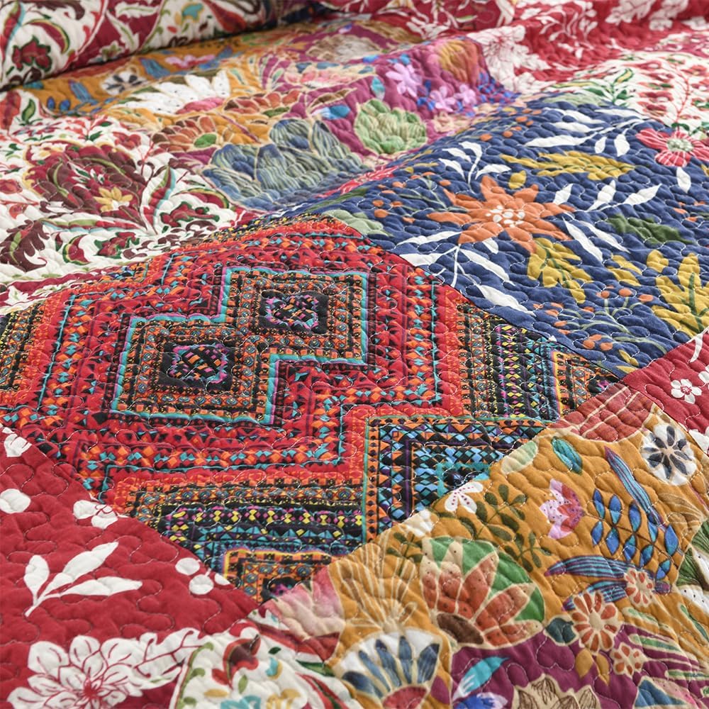 ENASAL Cotton Reversible Quilt Set King Size