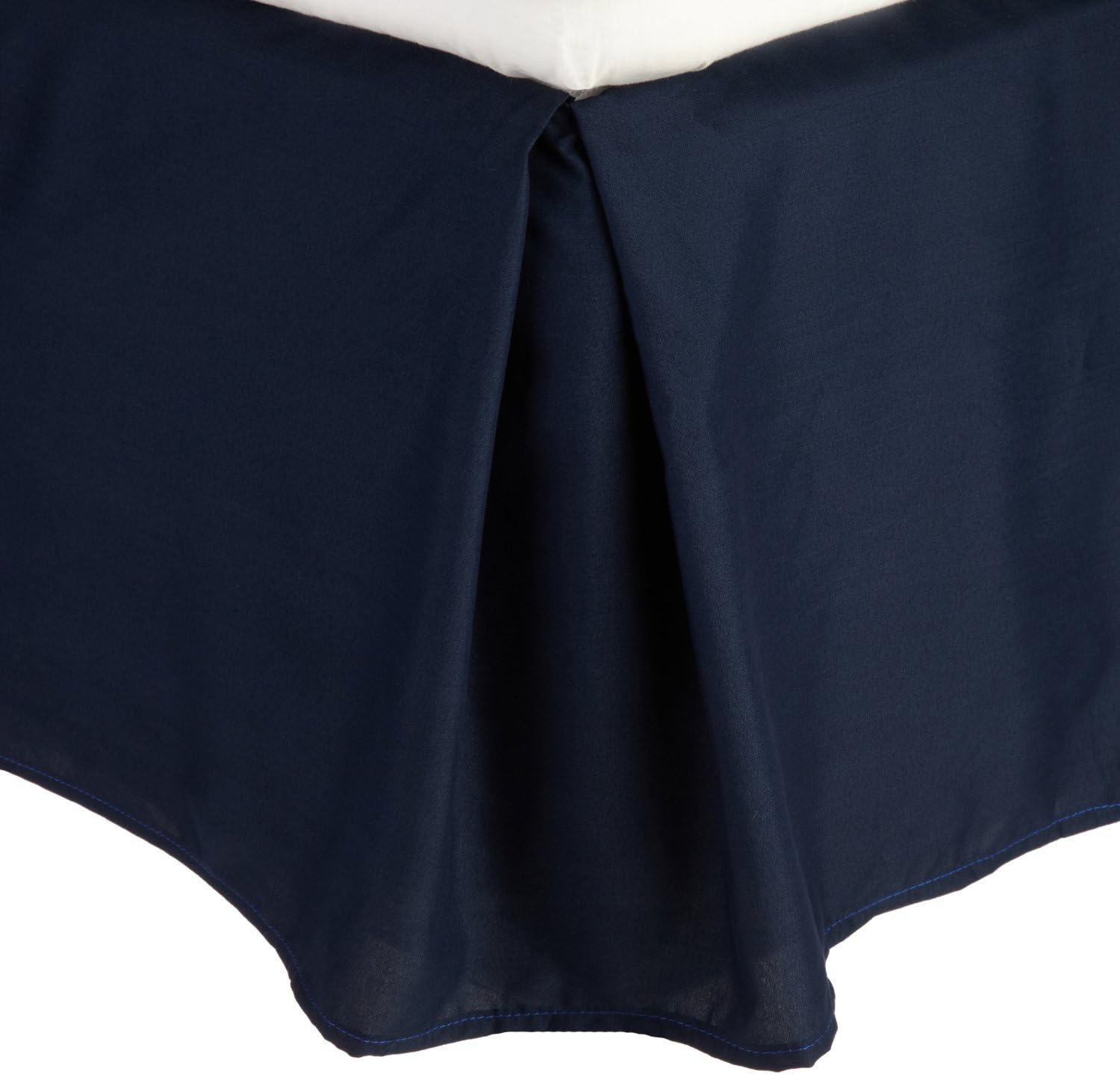 Elegant Comfort Wrinkle-Free 1500 Thread Count Bed Skirt Queen Navy Blue