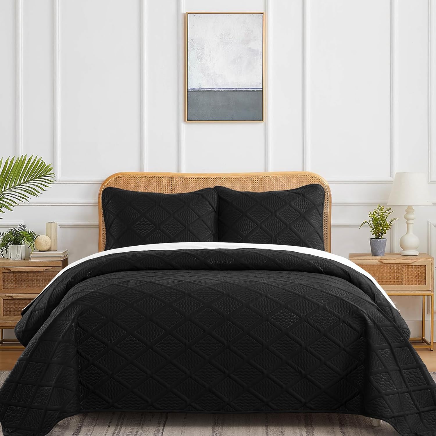 Yiran Queen Size Microfiber Bedspread Set