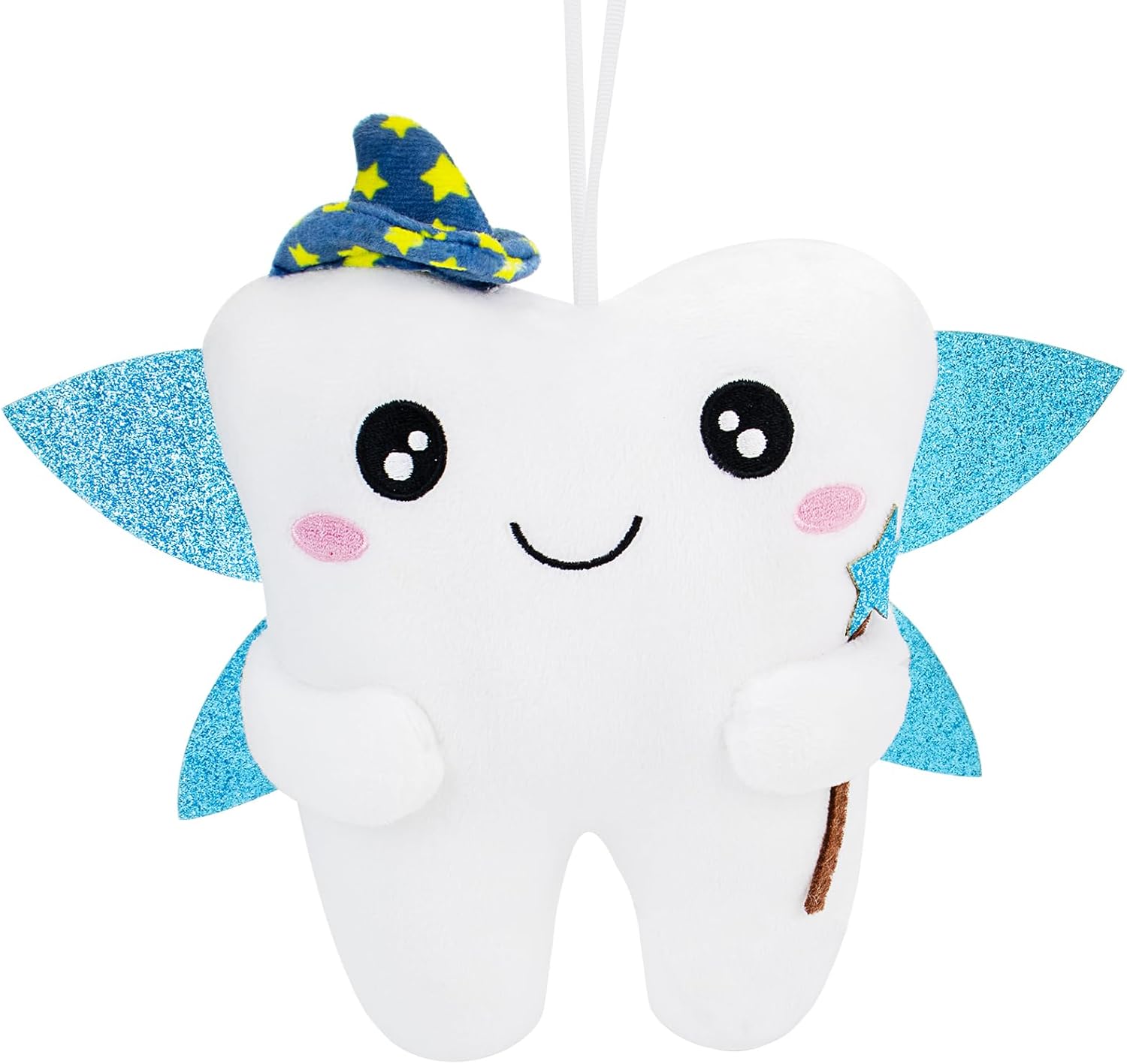 TiniPix Tooth Fairy Pillow with Shiny Wings and Pocket