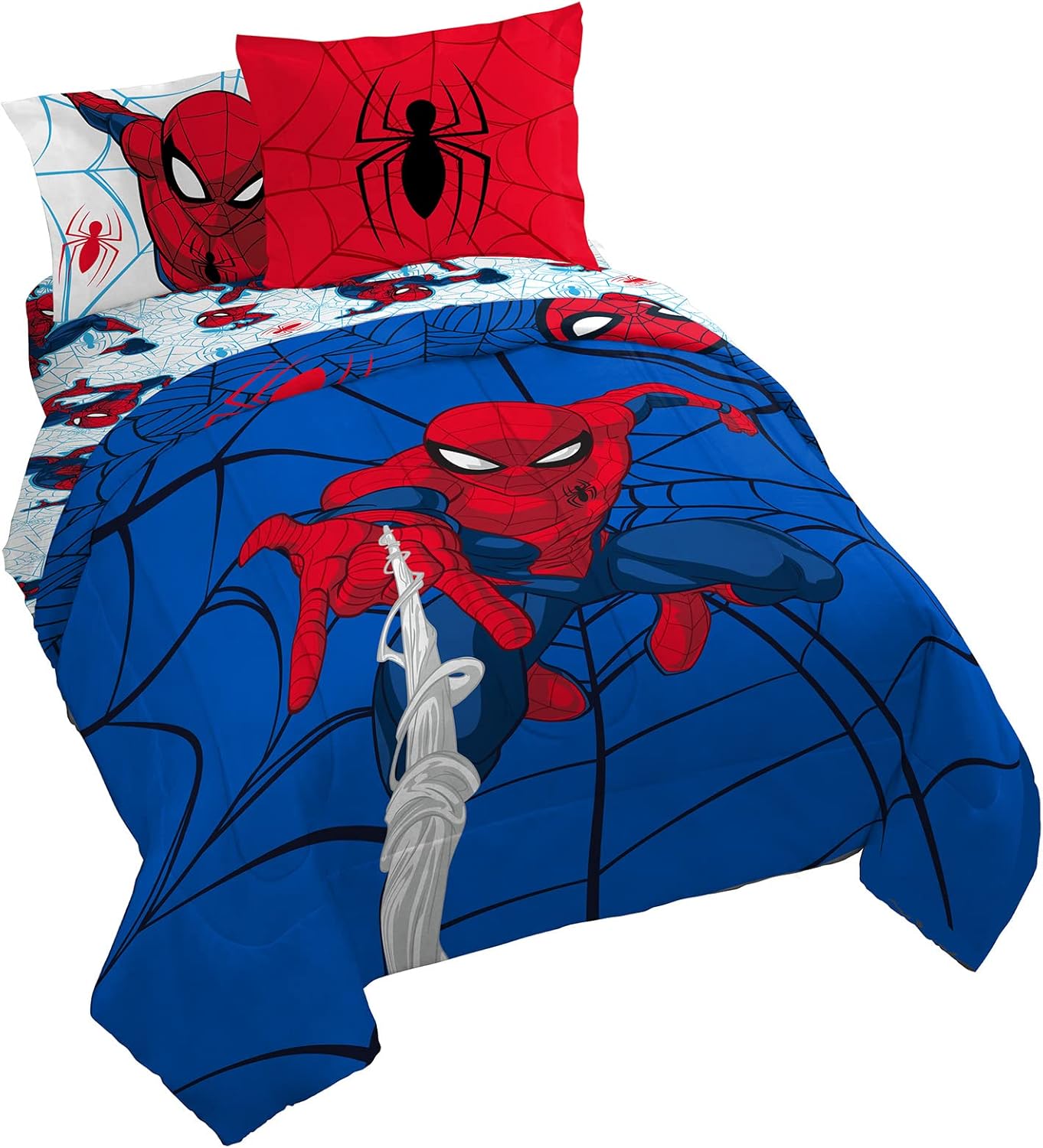 Jay Franco Marvel Spiderman Webtastic Queen Bed Set