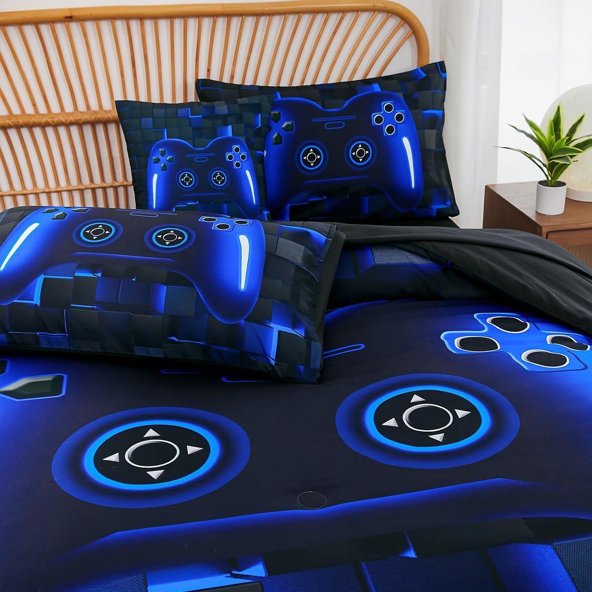 PERFEMET Twin Bed in a Bag Gaming Comforter Set