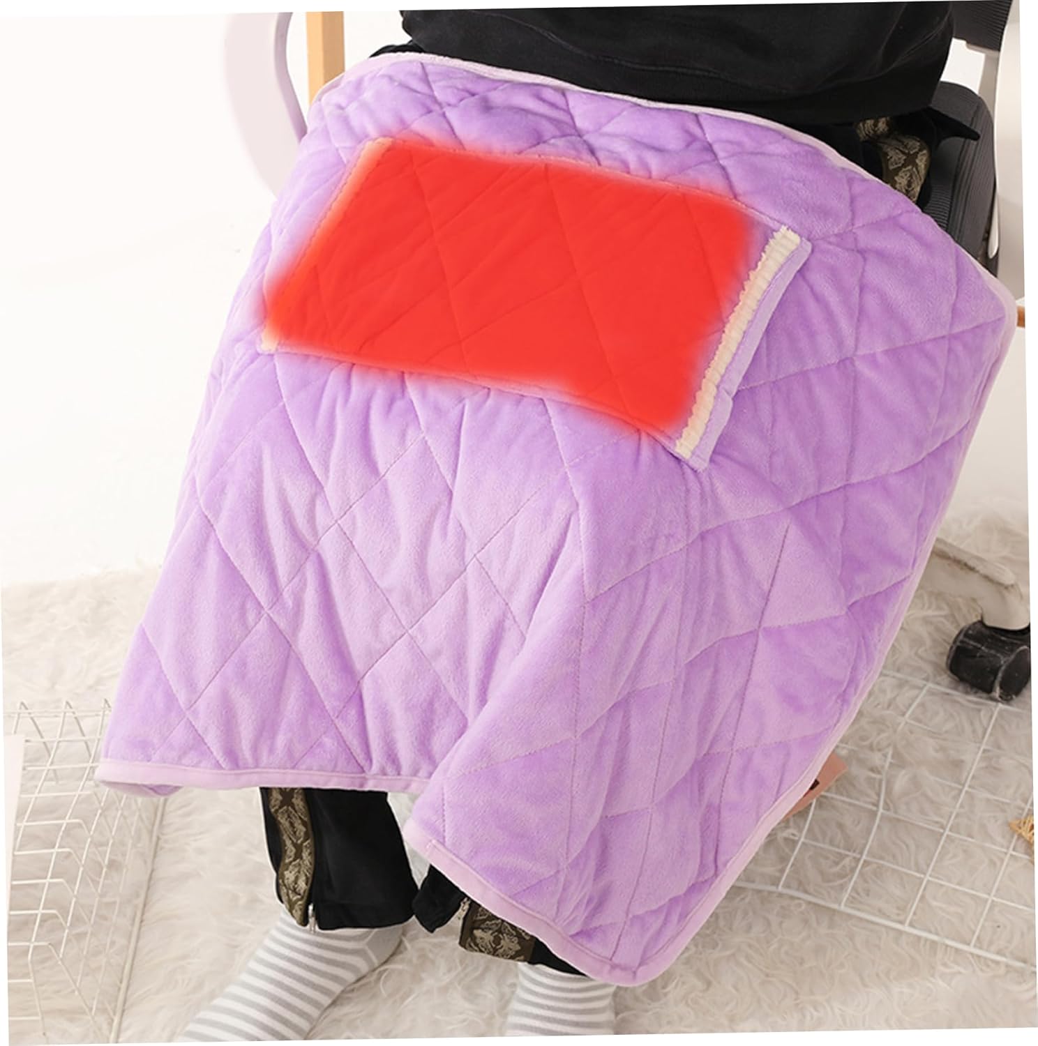 USB Heated Blanket 24x32 Purple Portable