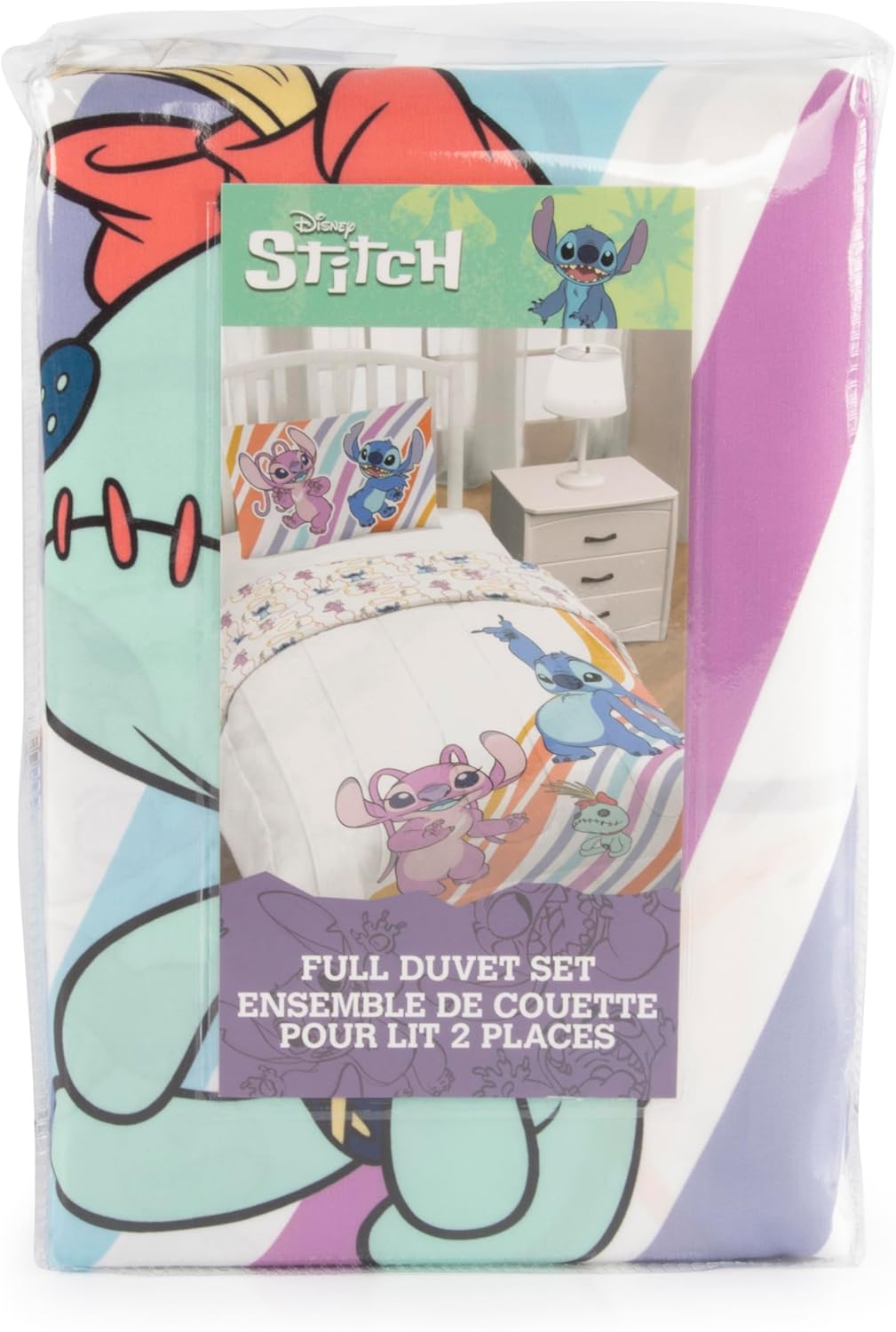 Jay Franco Duvet Cover Set Disney Lilo and Stitch Full Size
