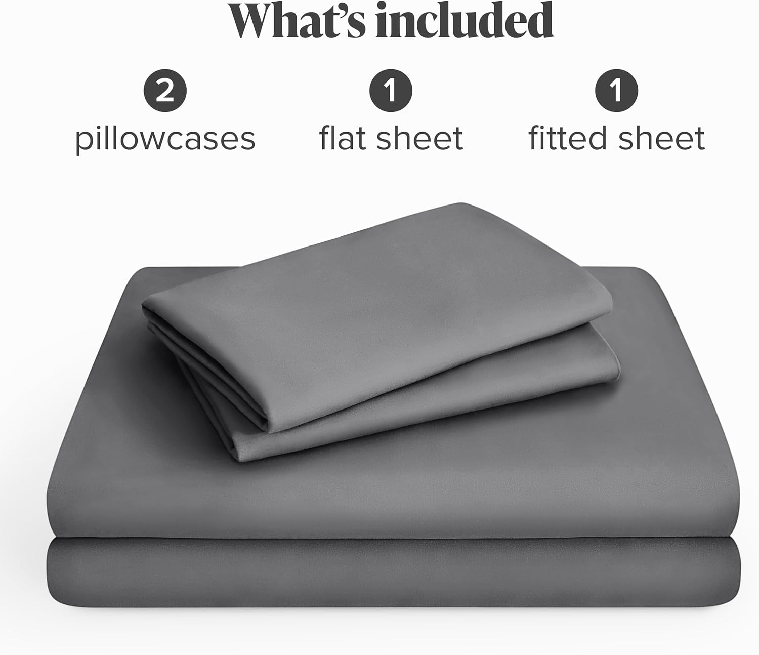 Bare Home Premium Microfiber Stretch Sheet Set Full Grey 1