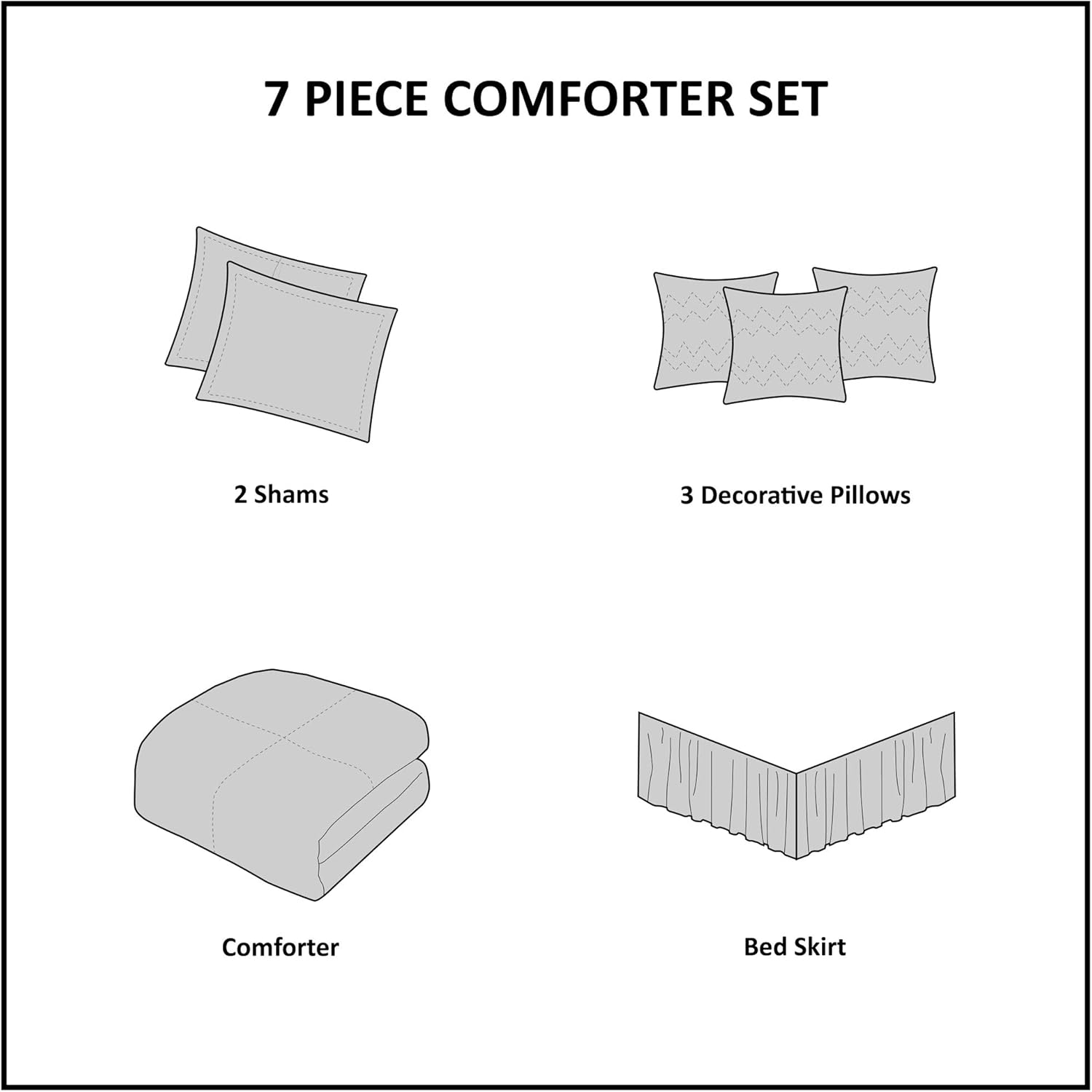 Madison Park Cozy Comforter Set - 7 Piece King