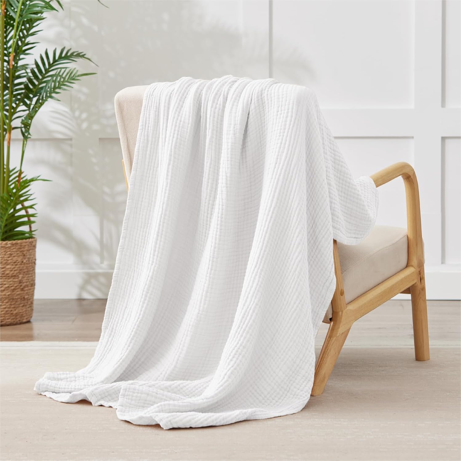 100 Cotton Muslin Queen Blanket 90 x 90 6 Layers