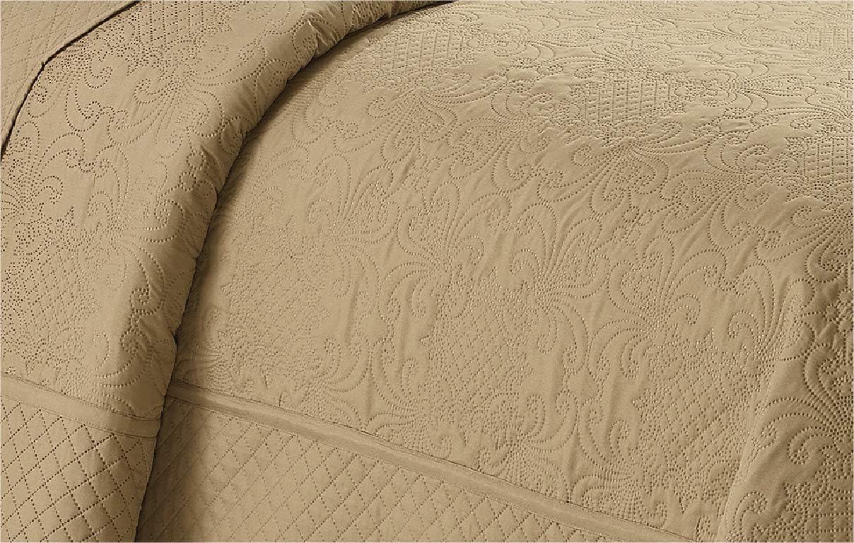 Better Home Style 3 Piece Luxury Quilt Coverlet Bedspread Set