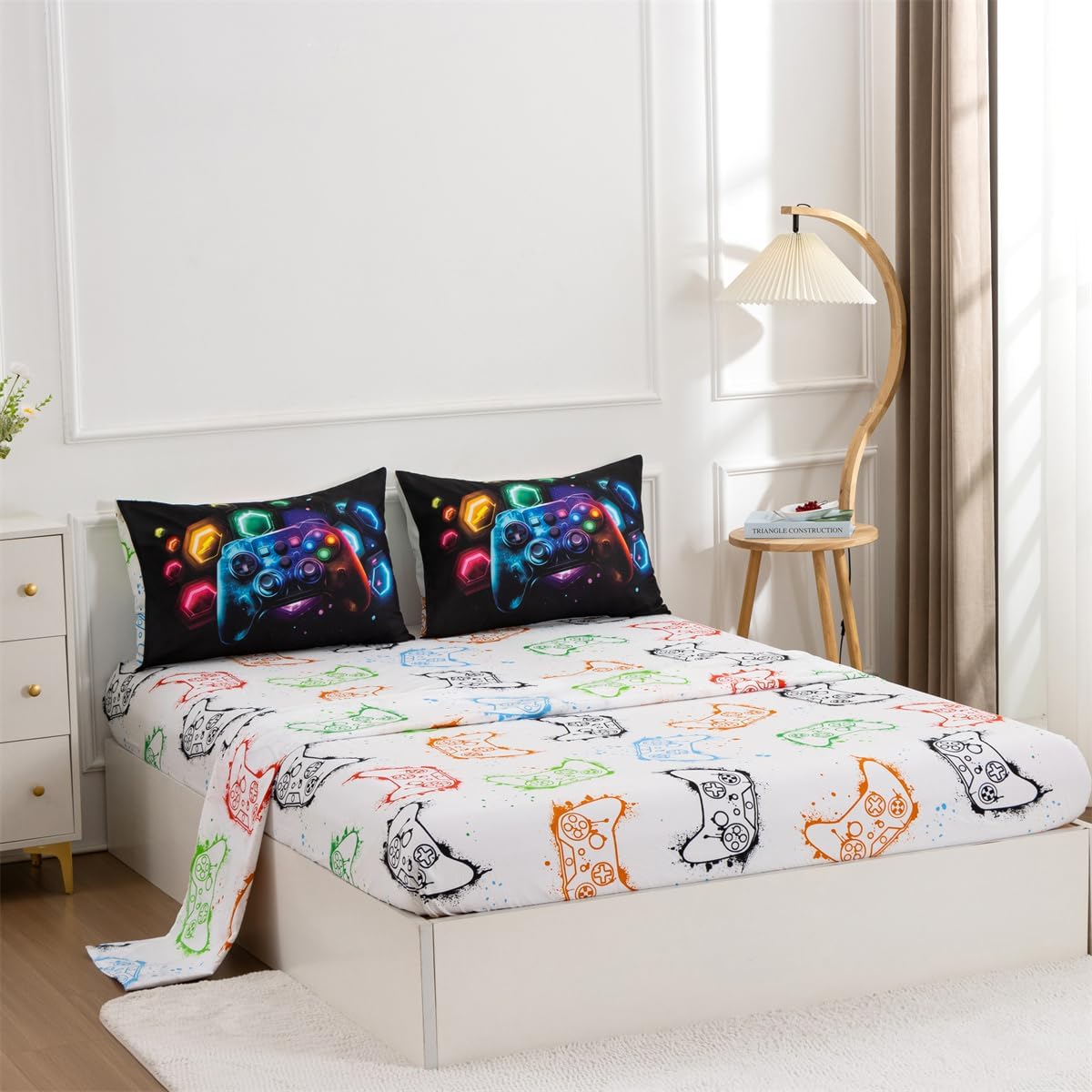 NTBED Game Console Comforter Set - Space Universe Design - 5Pcs for Kids