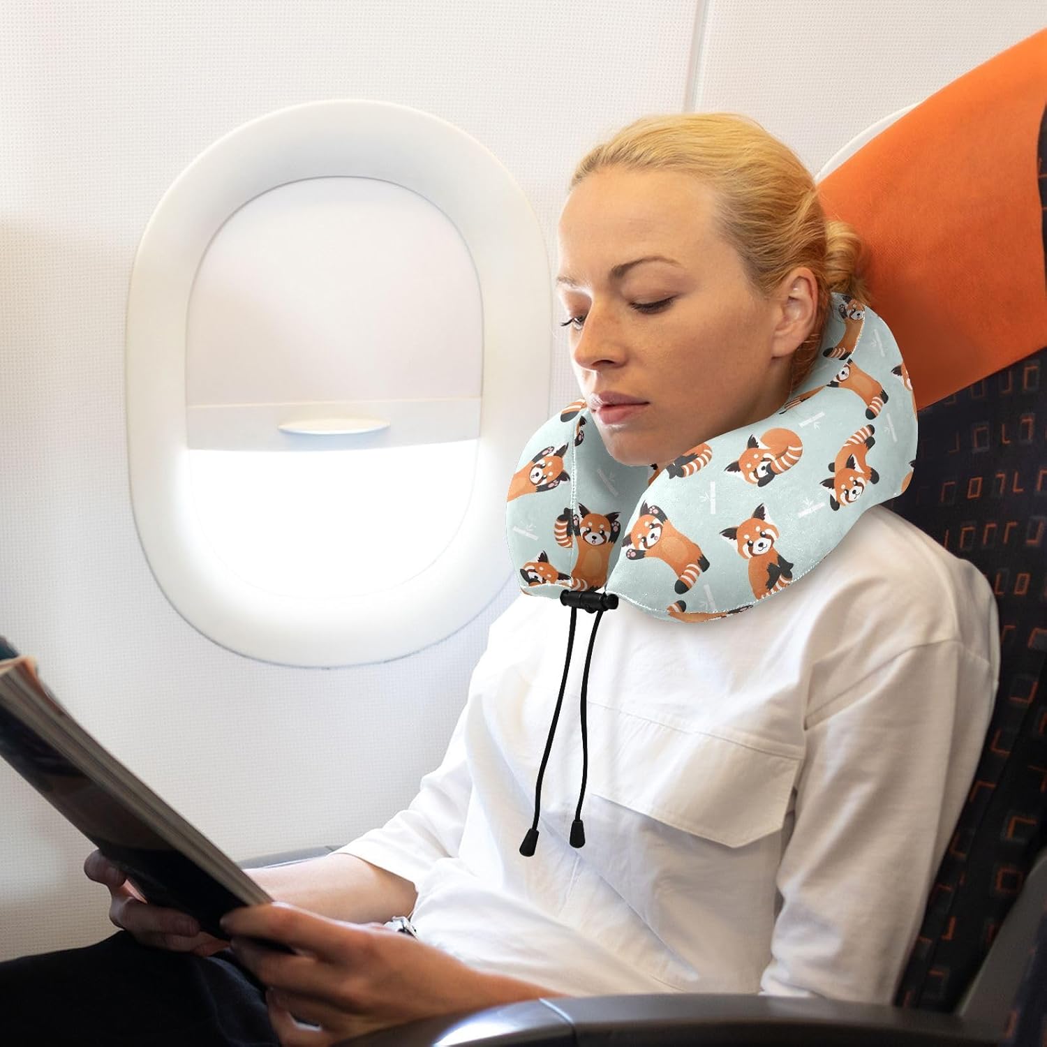 Sletend Cute Red Panda Travel Neck Pillow