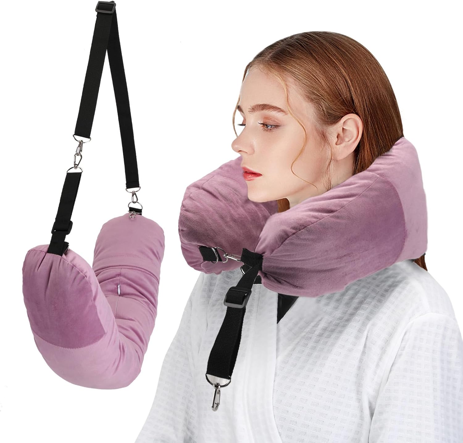 NK HealthCare Stuffable Travel Pillow No Filler Pink