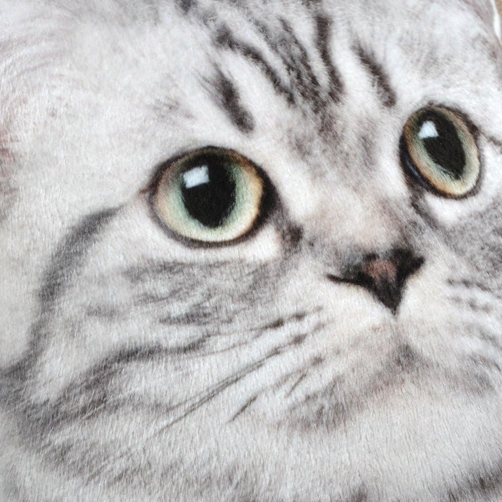 JWH 3D Cat Shaped Throw Pillow for Home Decor
