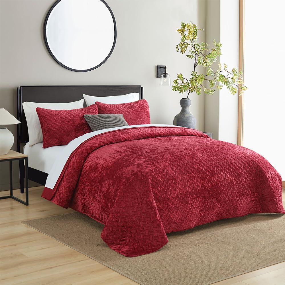 Liians Velvet Queen Bedspread Set