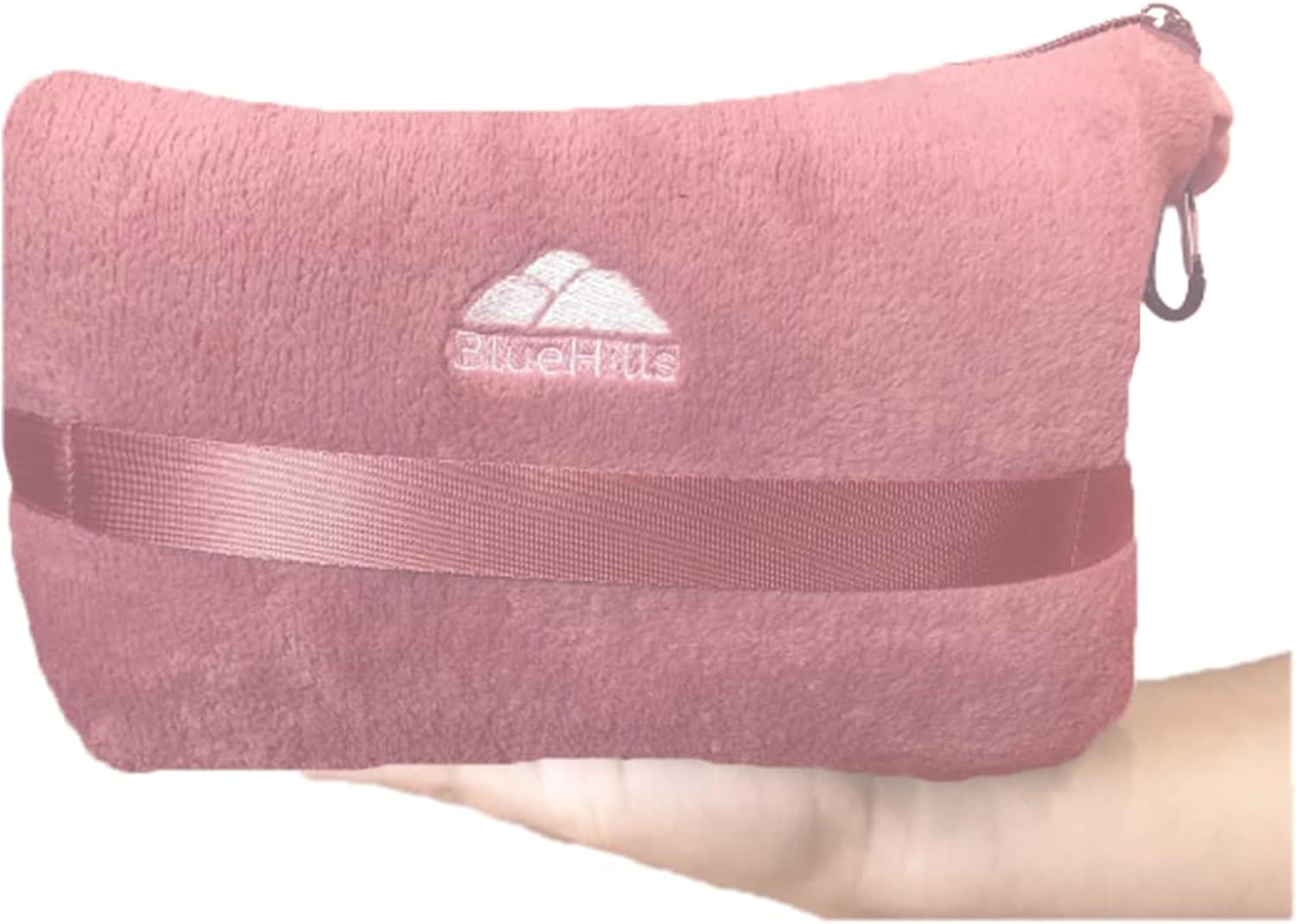 BlueHills Premium Soft Travel Blanket Pillow Dusty Rose Pink M02