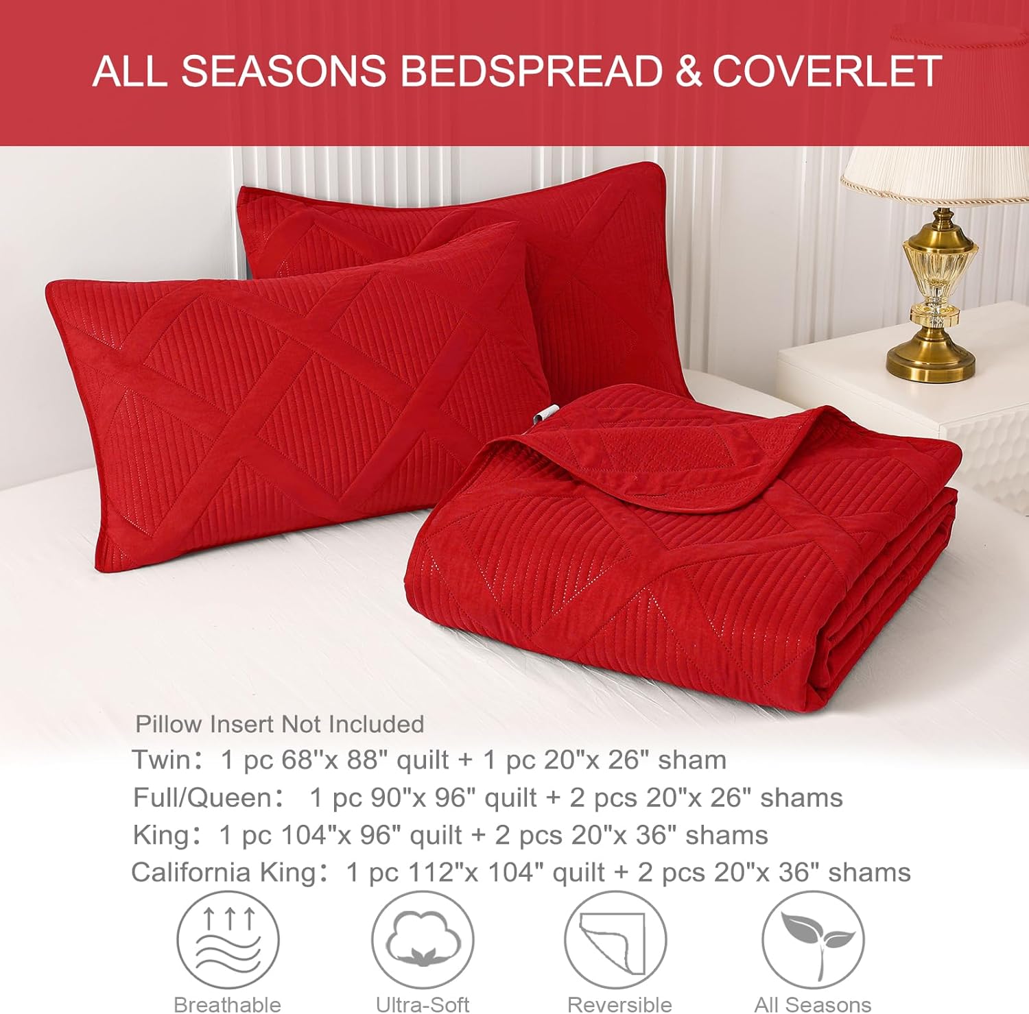 Exclusivo Mezcla King Size Quilt Set with Modern Striped Pattern