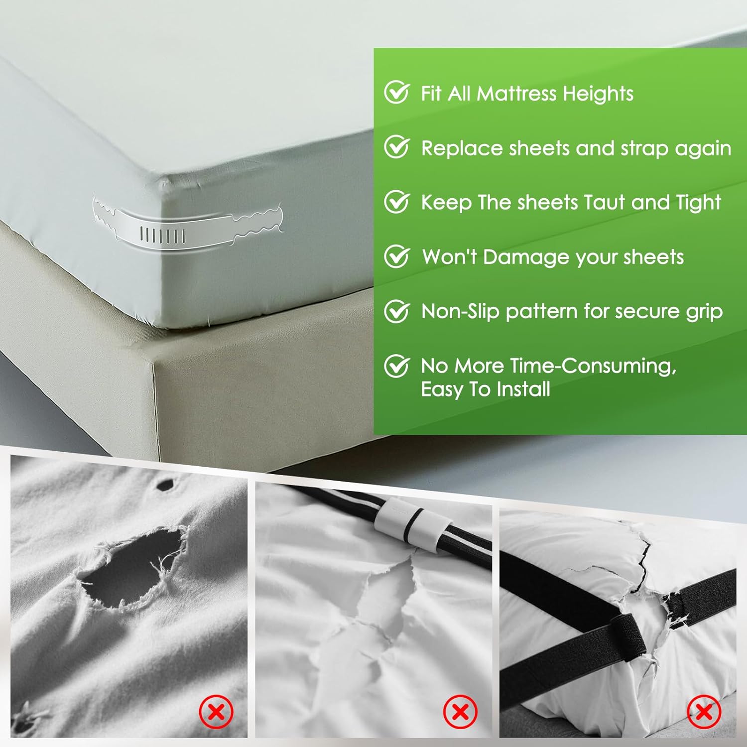 ROBLED Bed Sheet Locks for Secure Corners