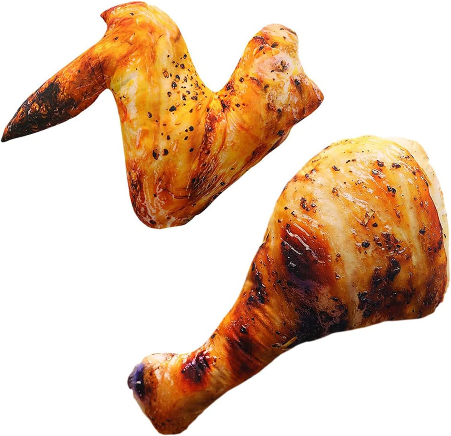 3D Fried Chicken Leg Plush Pillow 20cm Fun Decor