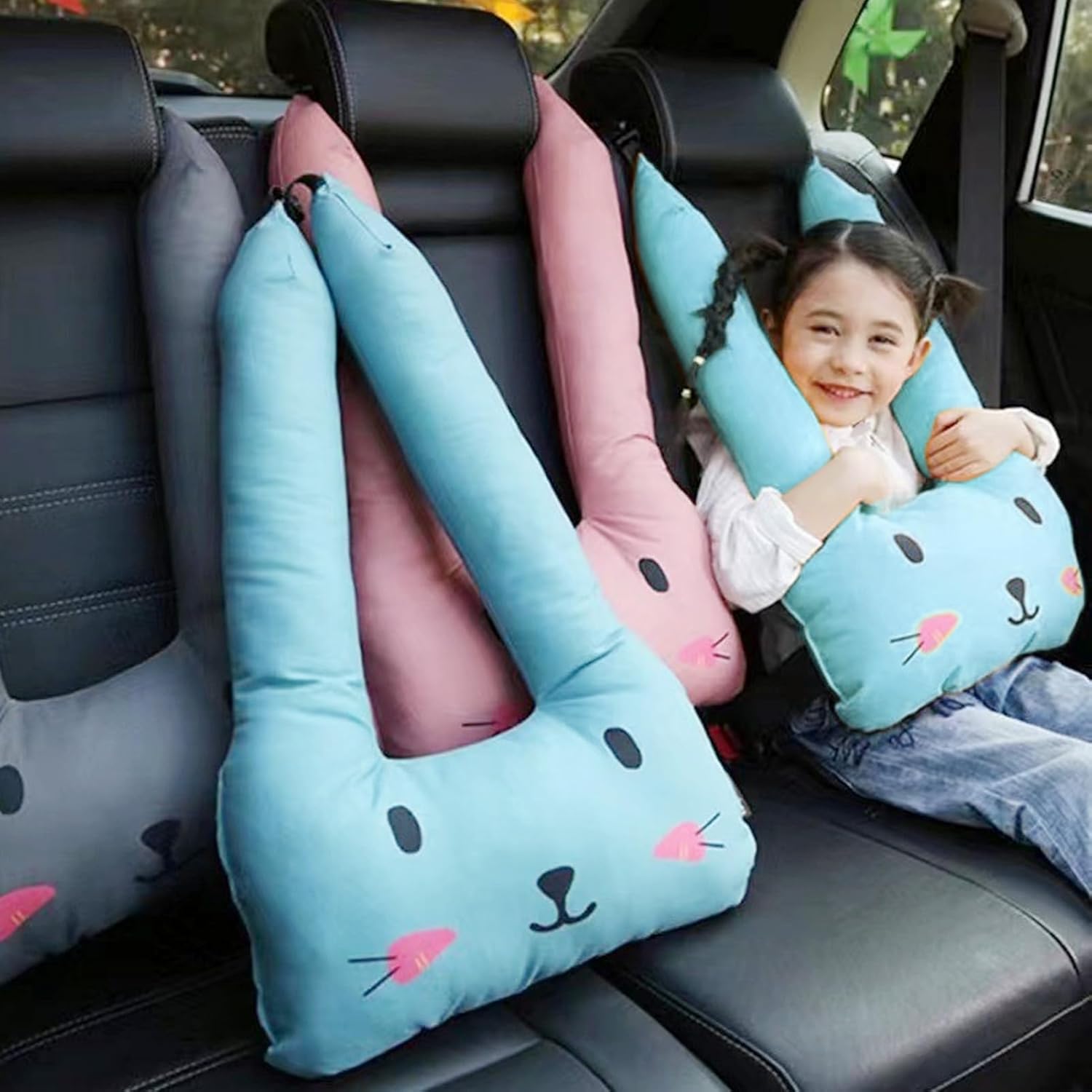 FTVOGUE Travel Pillow for Kids Blue 1
