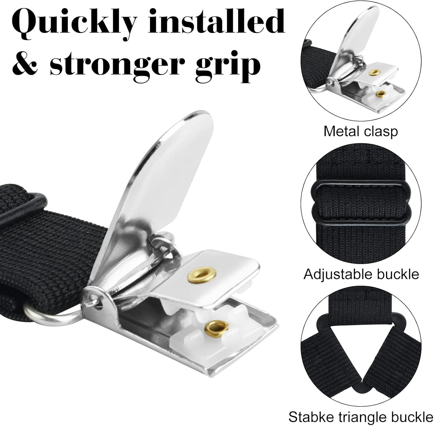 Morcheiong Sheet Fasteners Straps Set of 2