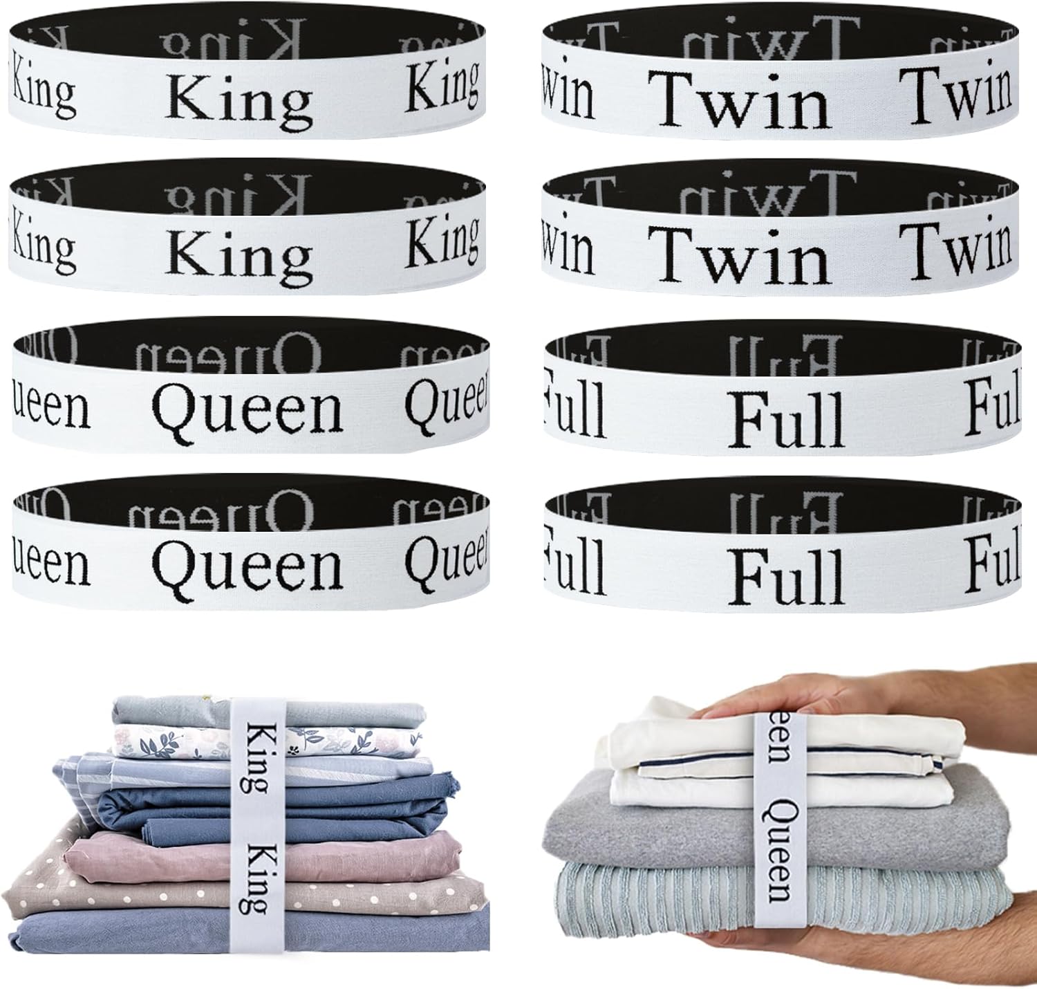 Yesongreat 8-Piece Bed Sheet Organizer Bands