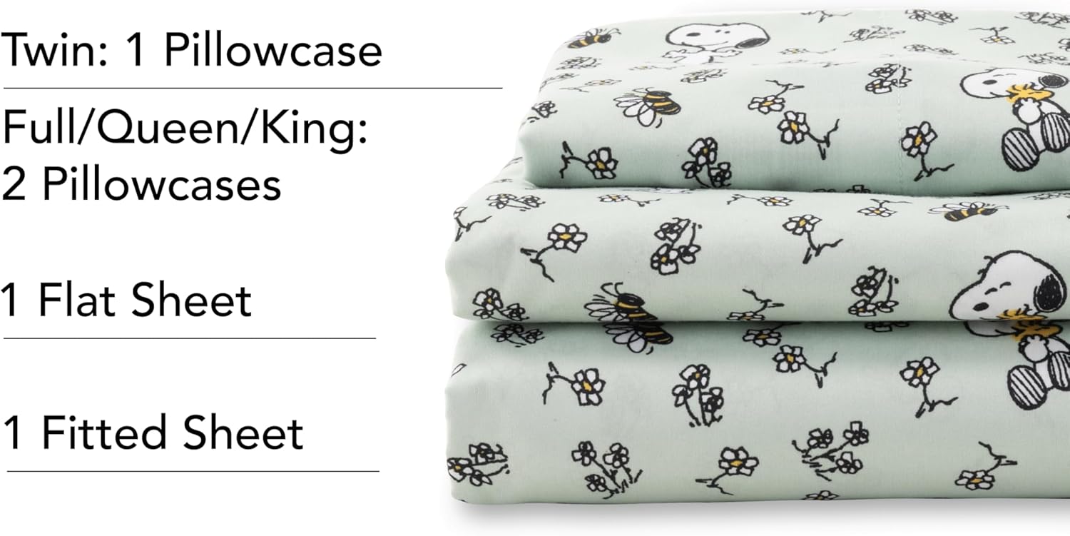 Berkshire Blanket Peanuts Kids Full Sheet Set