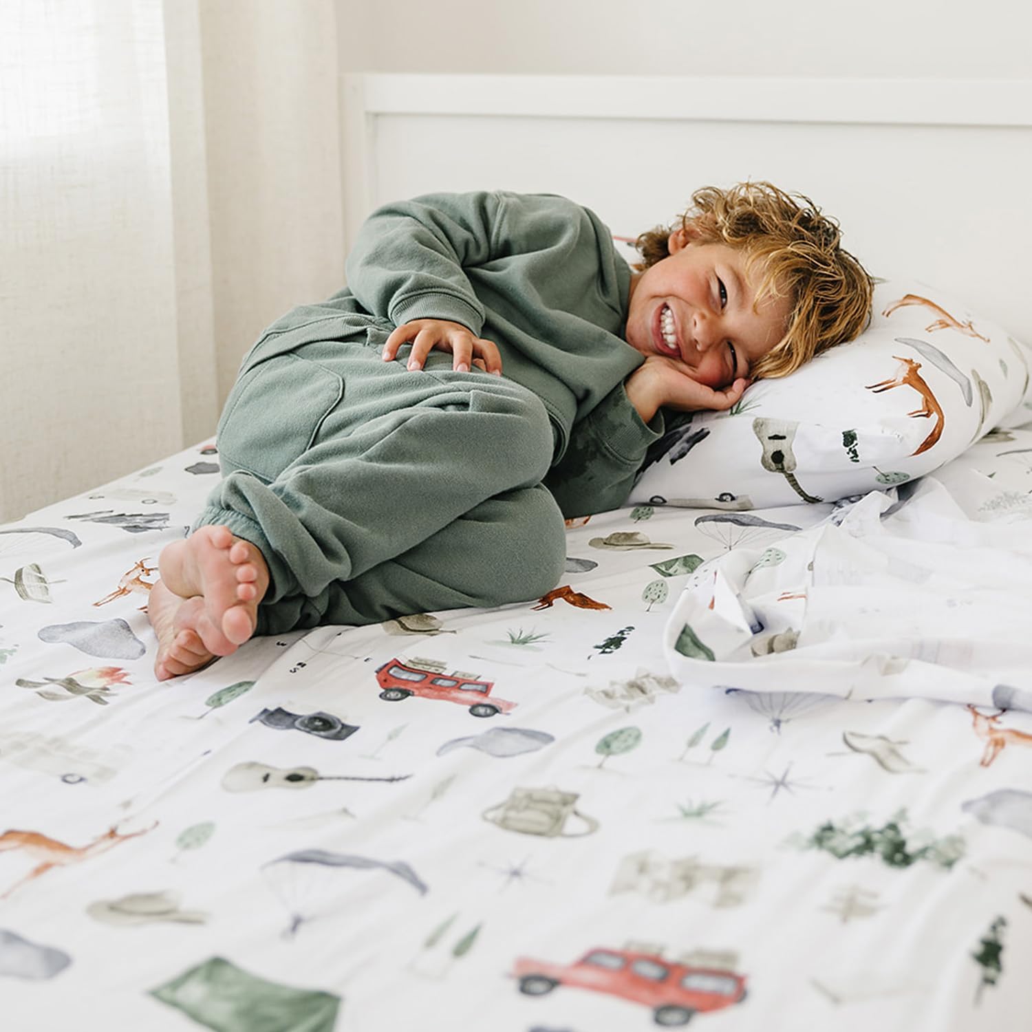 Pobi Baby Twin Sheet Set with Pillowcase - Ultra Soft Cotton Blend