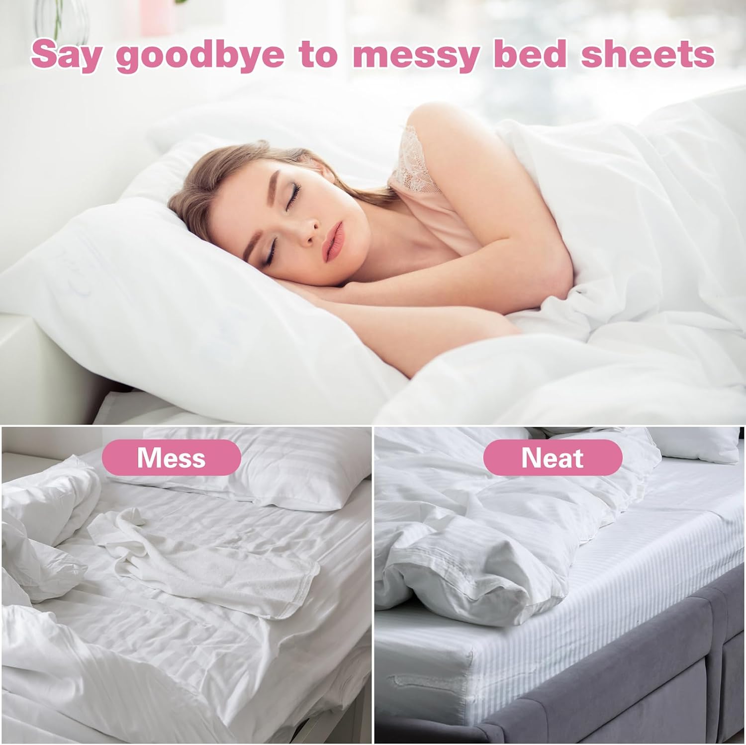 4Pack Heavy Duty Bed Sheet Holder Straps