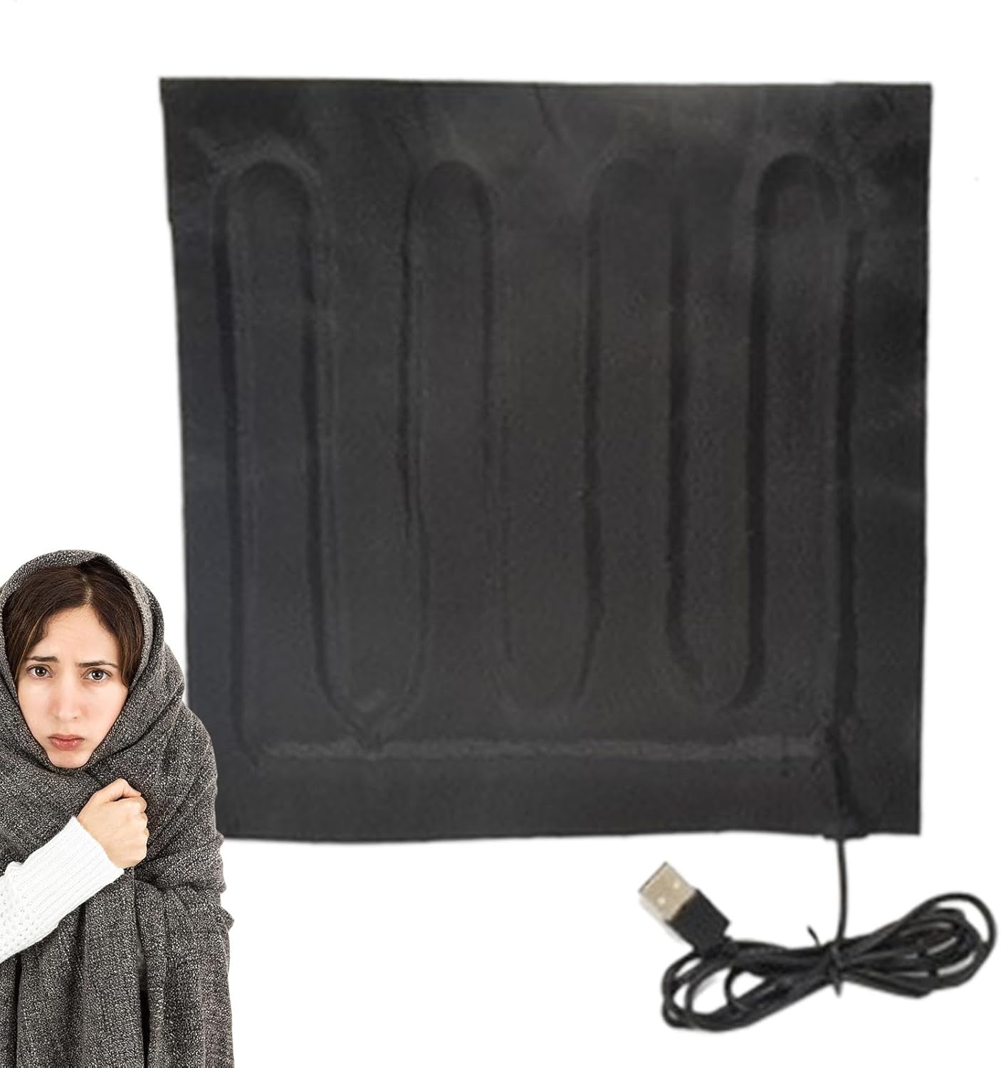Portable USB Heated Blanket - Travel Ready Warmth