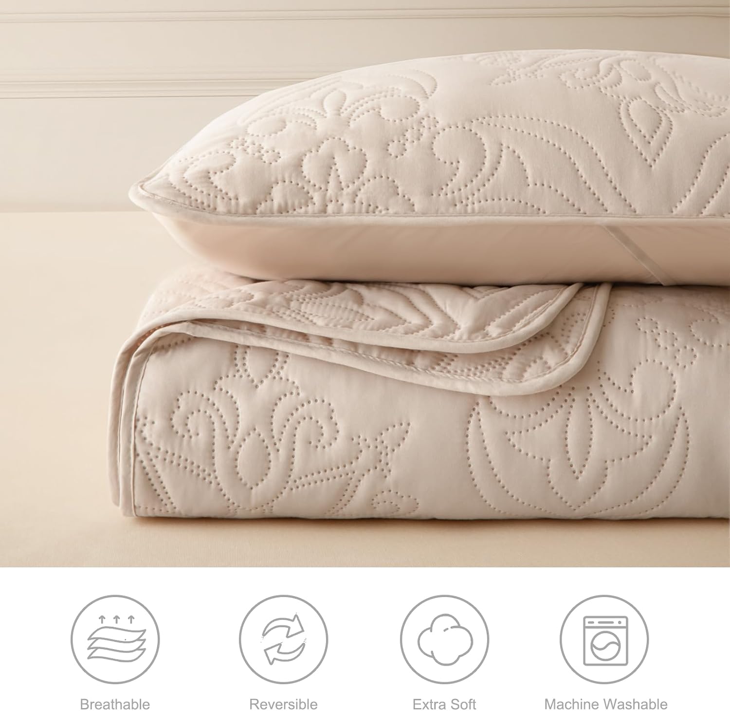Whale Flotilla Soft Queen Quilt Bedding Set All Seasons