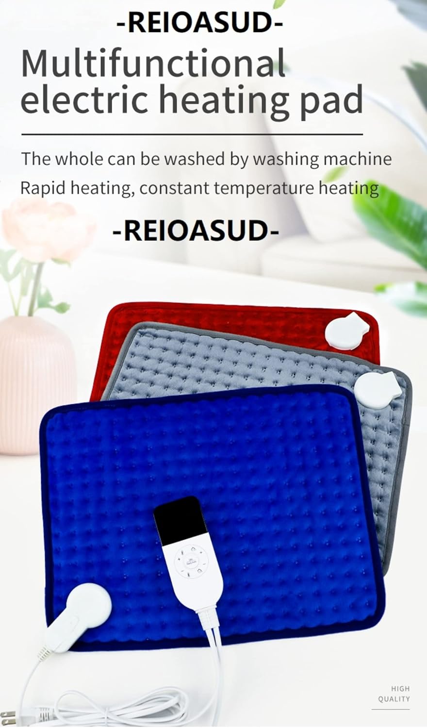 REIOASUD Heating Blanket with Timer Control