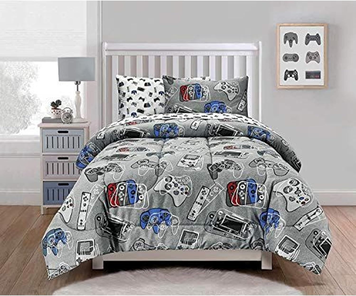 4-Piece Gamer Bed Sheet Set for Boys Kids