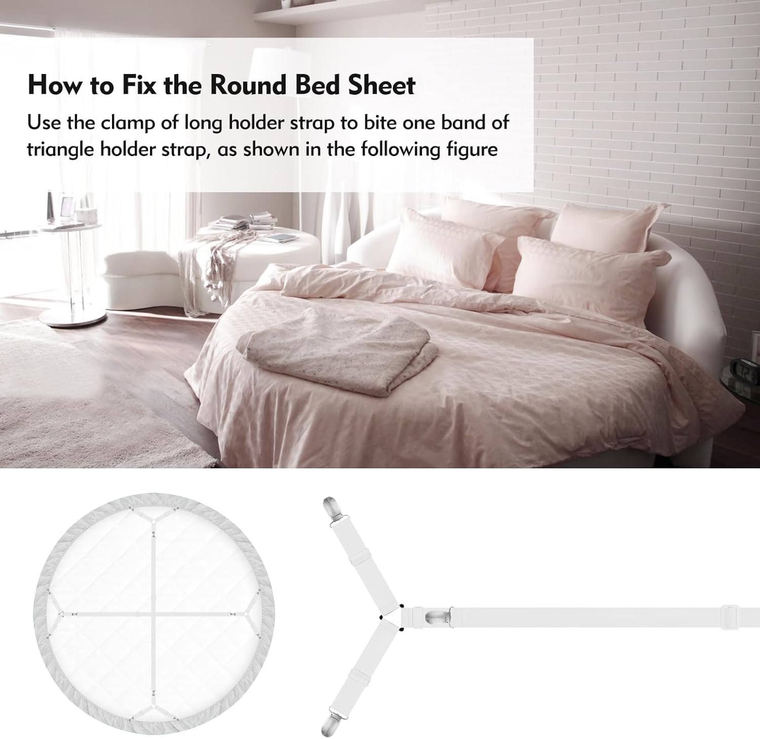 Eiruseed Bed Sheet Holder Straps 42 Pcs Set 1