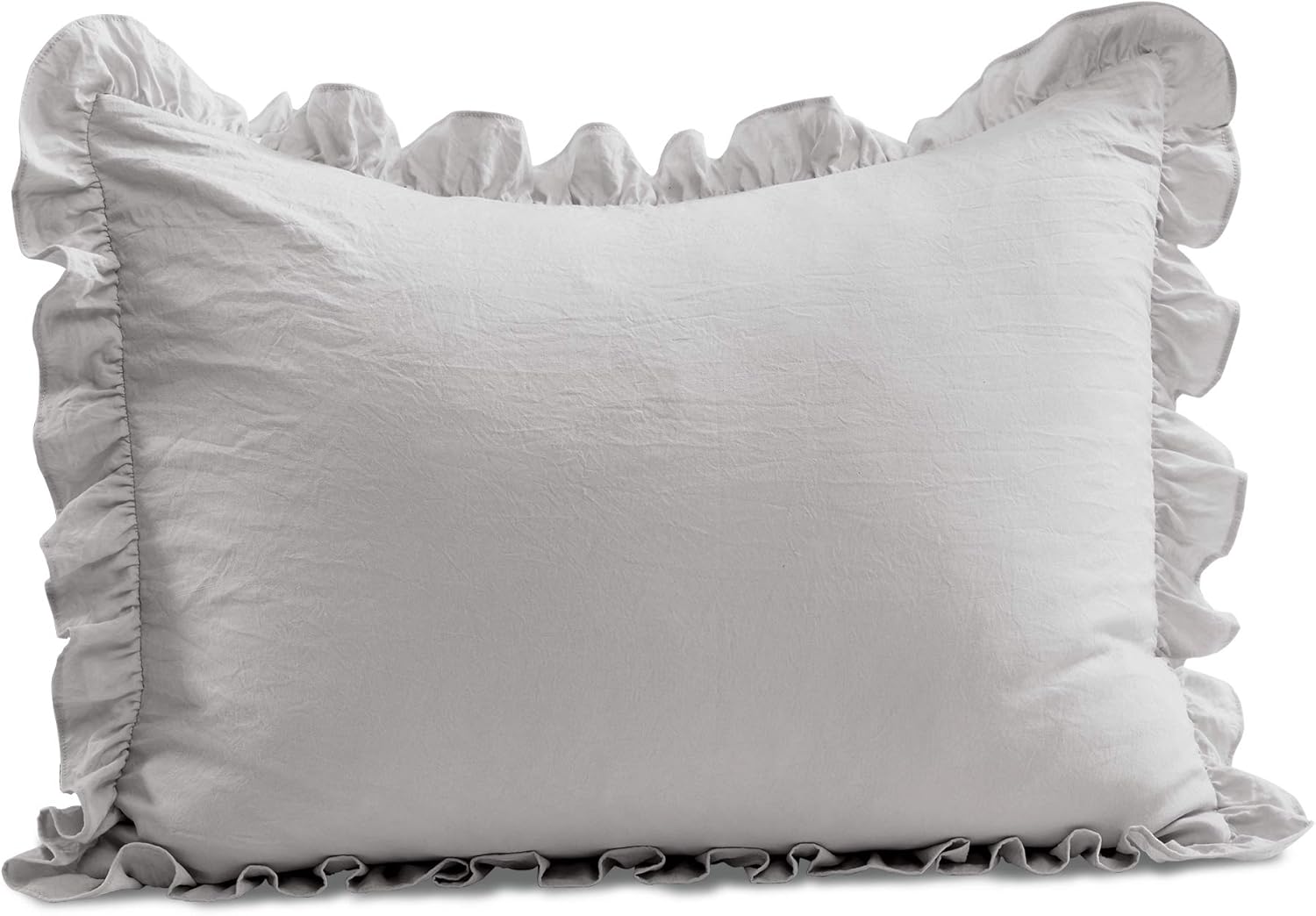 Lush Decor Allison Ruffle Skirt Bedspread Set Light Gray
