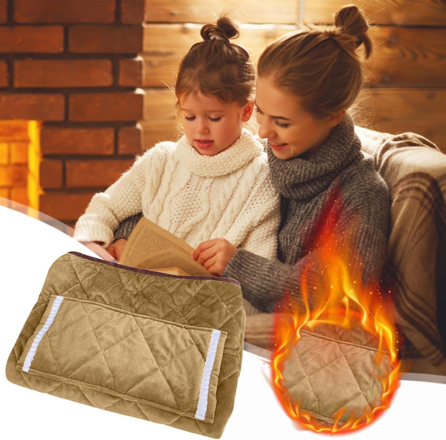 24x32 Inch USB Heated Blanket with Hand Pocket