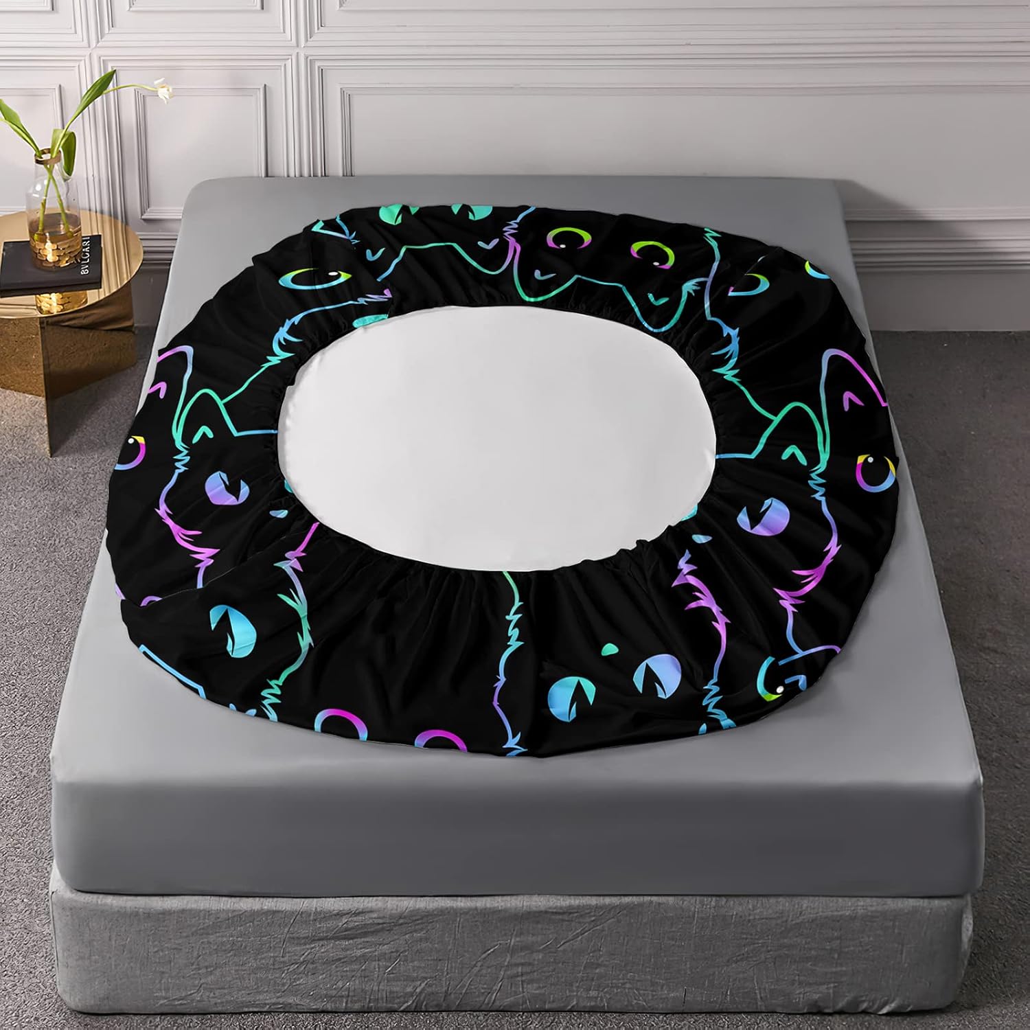 Axolotl Kids Bedding Set Twin Size Gradient Line 4Pcs