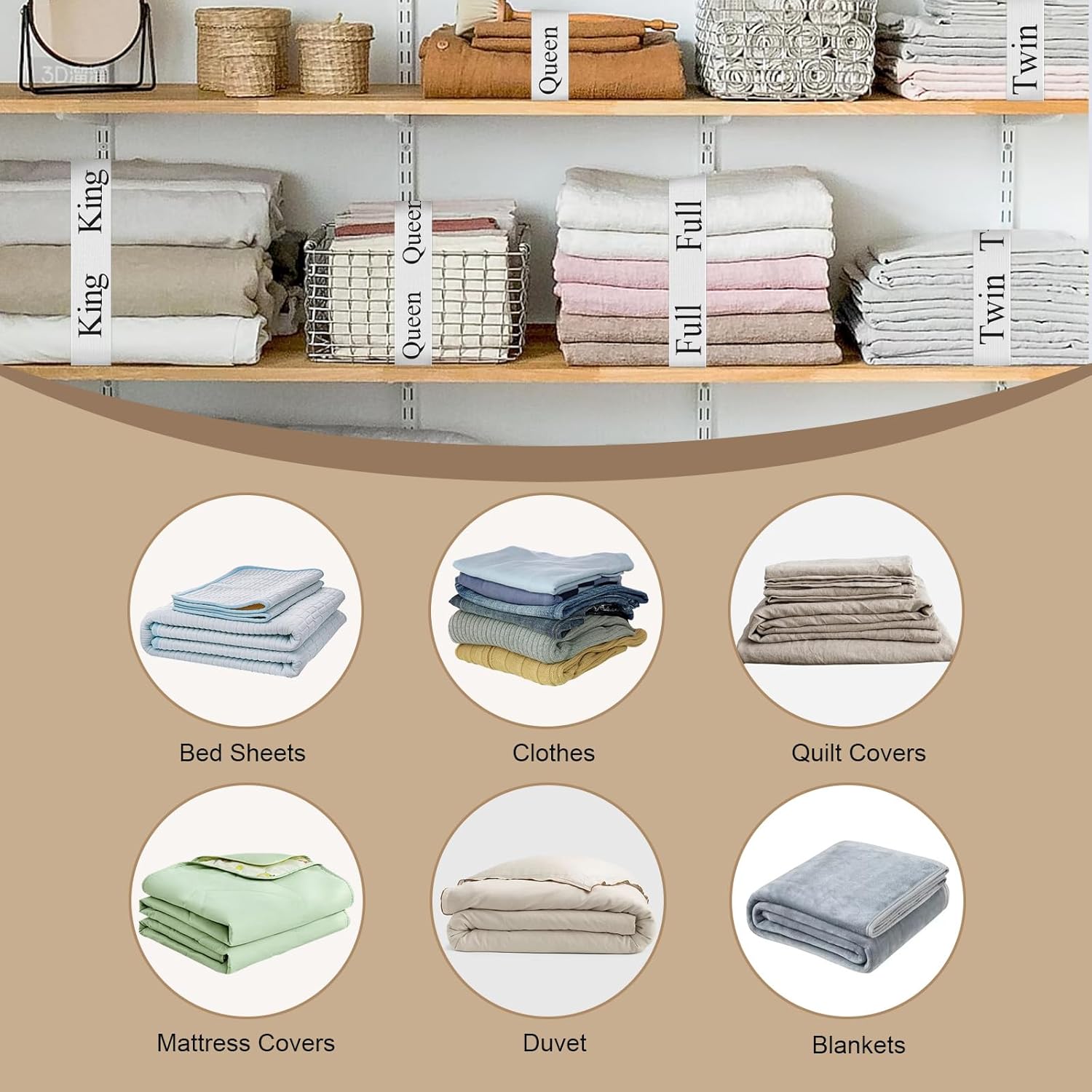 Meatykui 20 Piece Bed Sheet Organizer Bands for King Queen Full Twin
