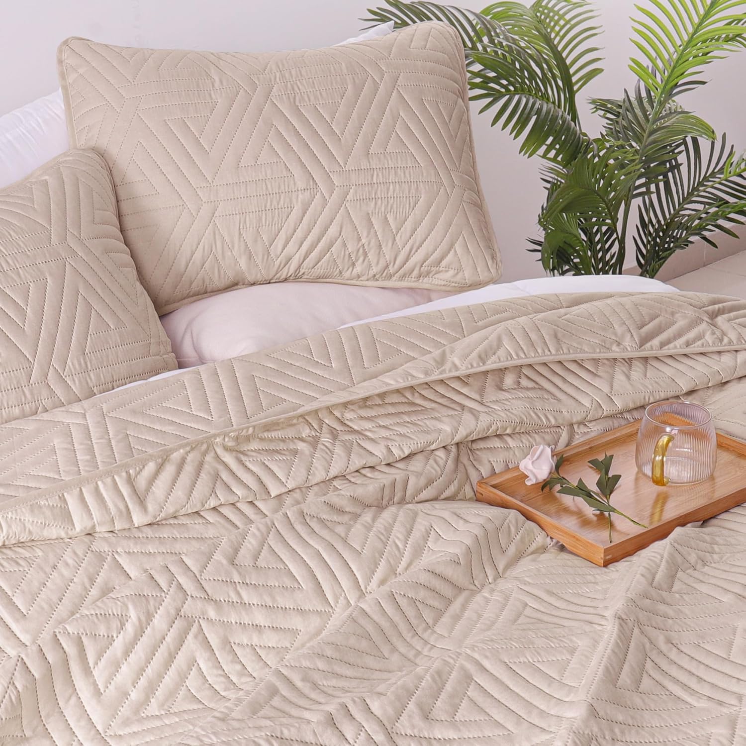 Whale Flotilla Soft Reversible Quilt Set