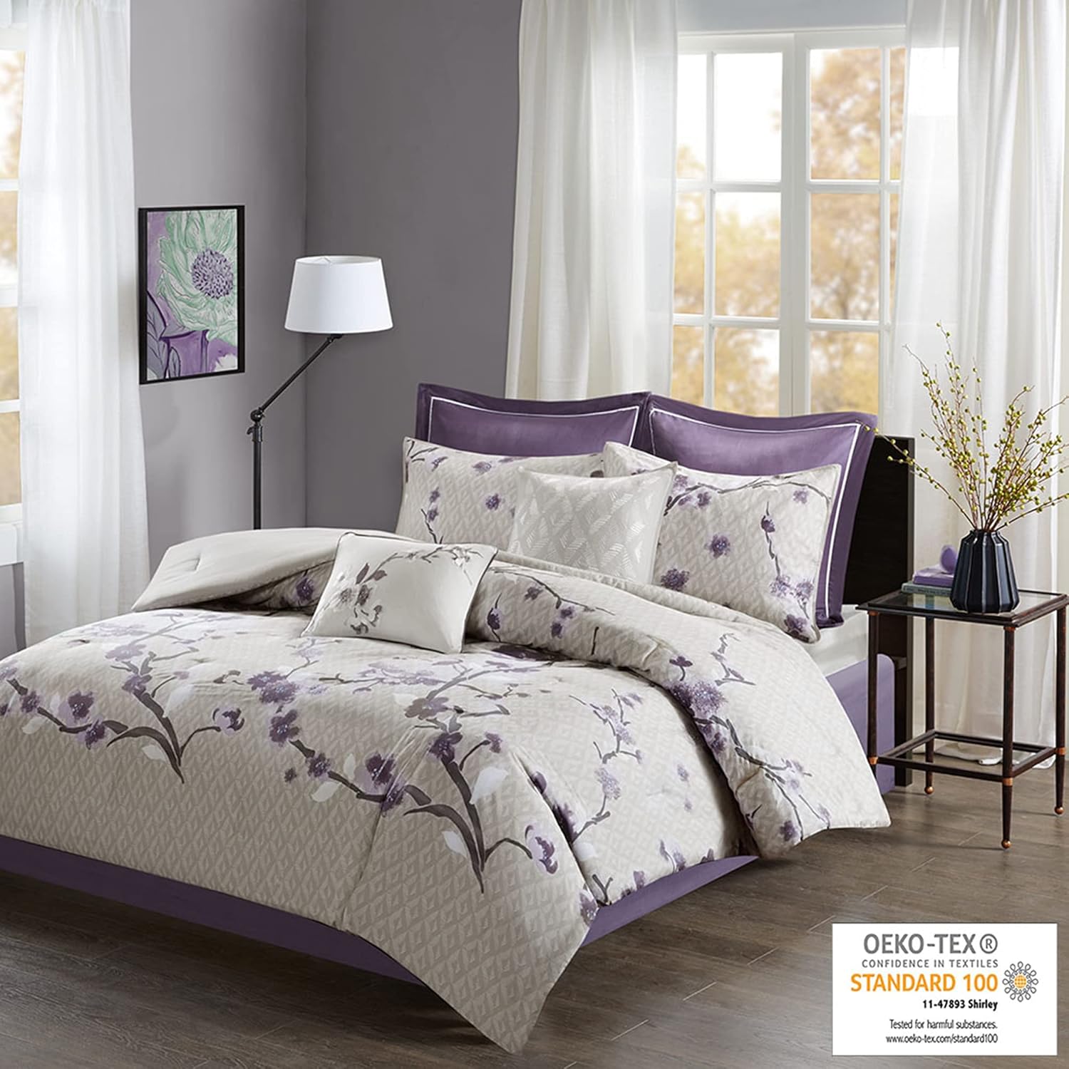 Madison Park Cozy Comforter Set 8 Piece Queen