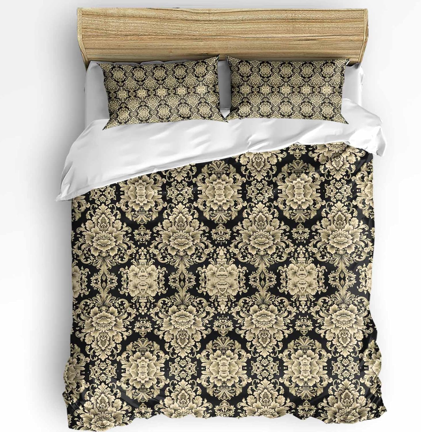Boanket 3-Piece Queen Duvet Cover Set with Zipper and Pillowcases