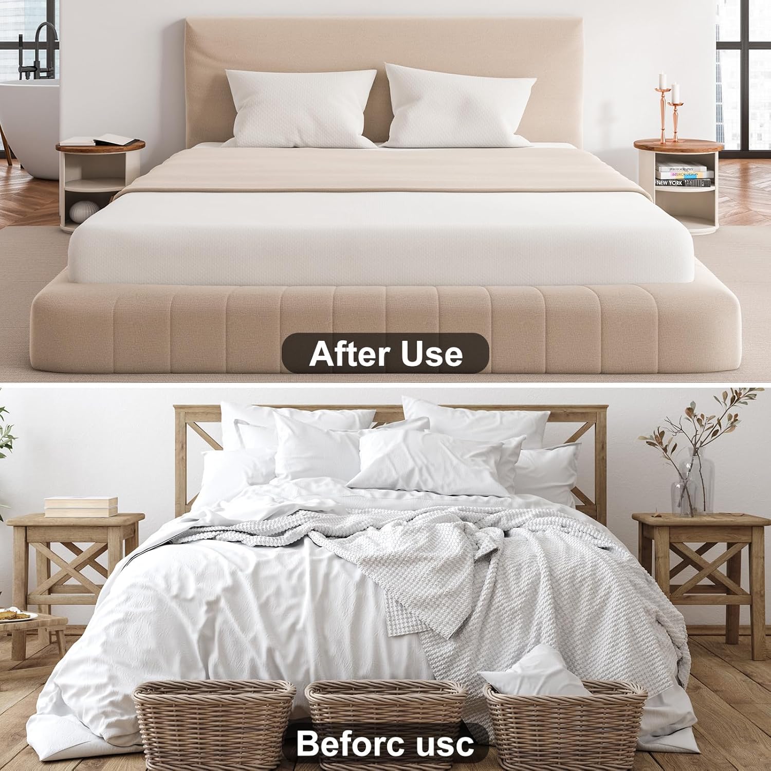 2 Pieces Bed Sheet Holder Straps - Black