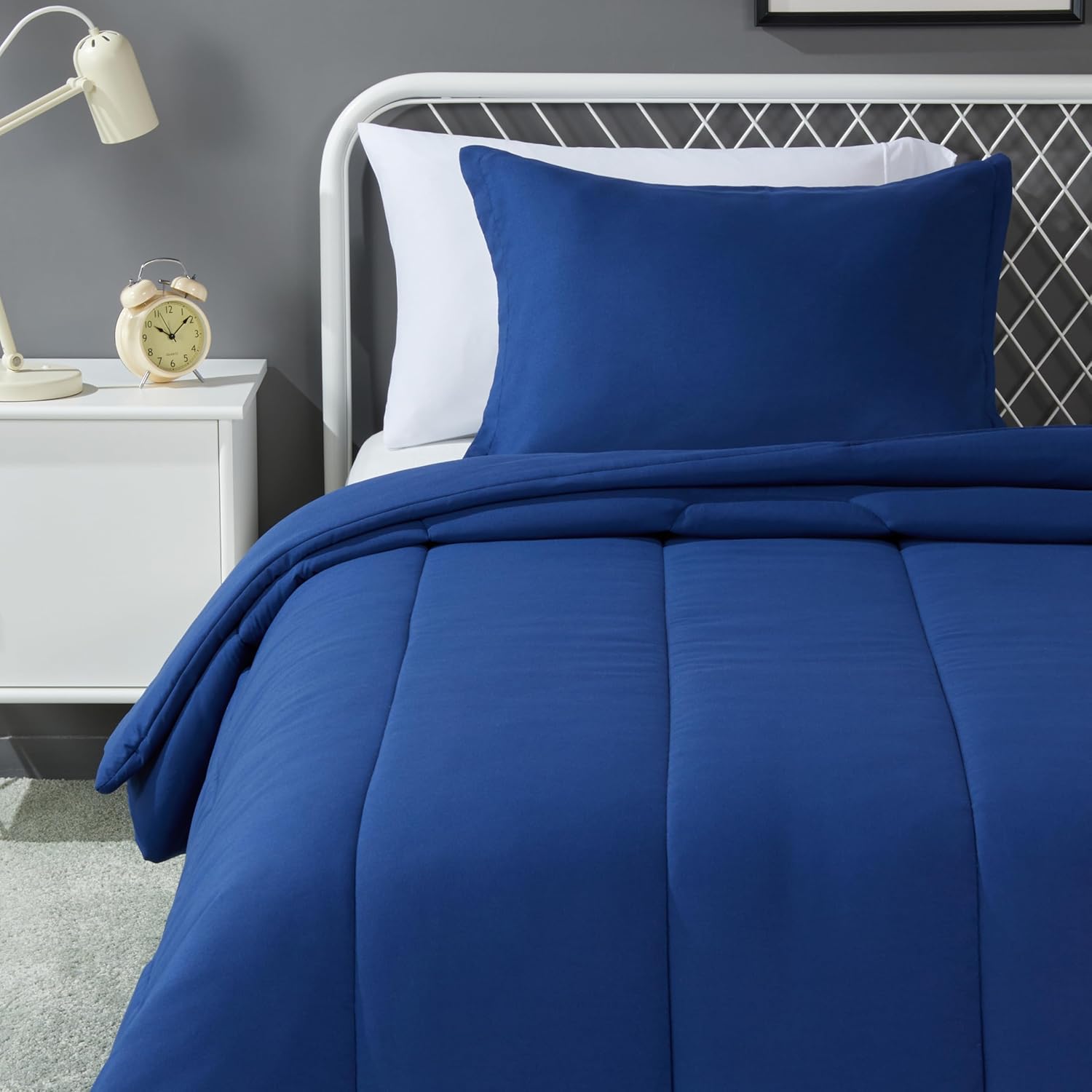 Amazon Basics 2 Piece Soft Microfiber Comforter and Pillow Sham Set
