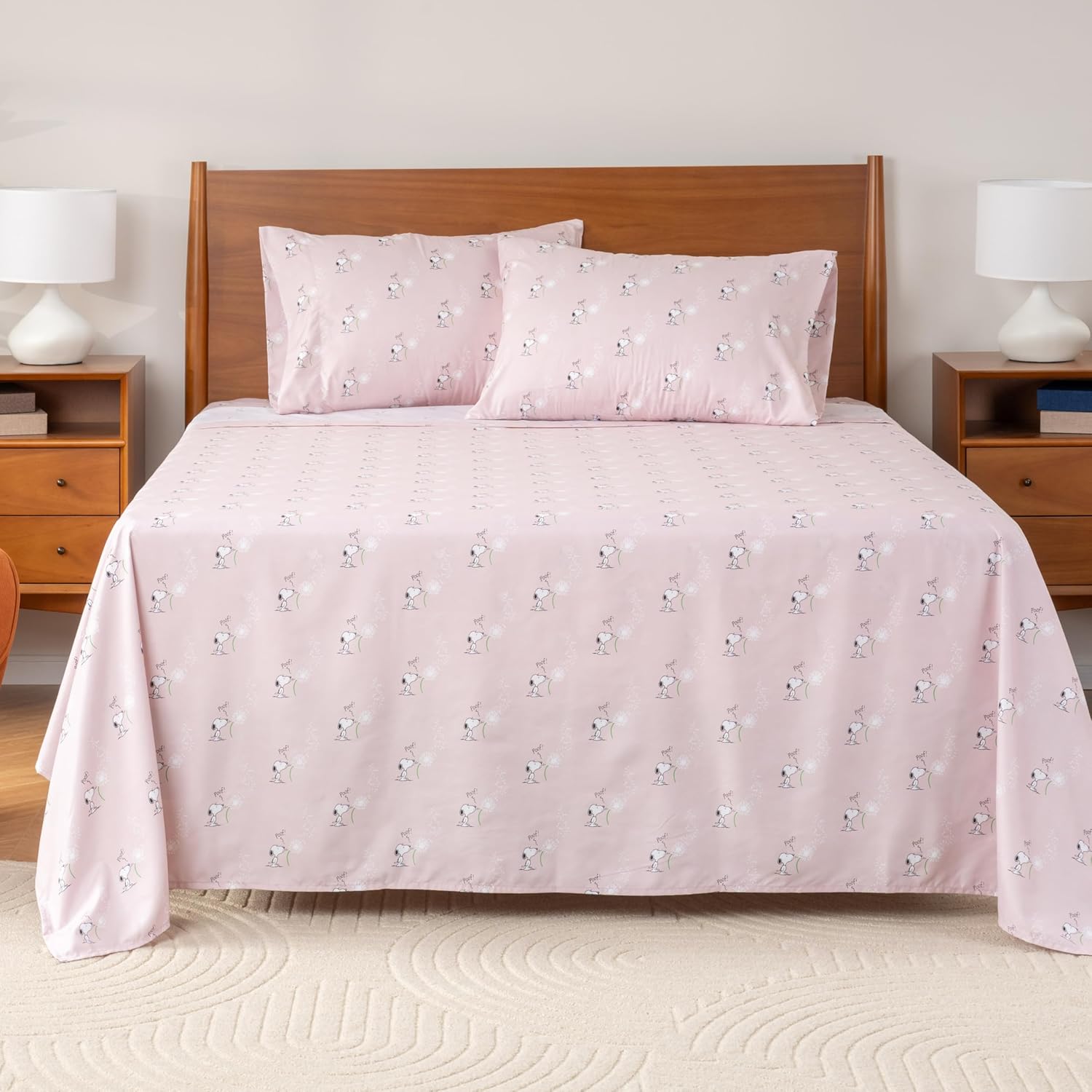 Berkshire Blanket Peanuts Snoopy Kids Sheet Set Full Size 4 Piece