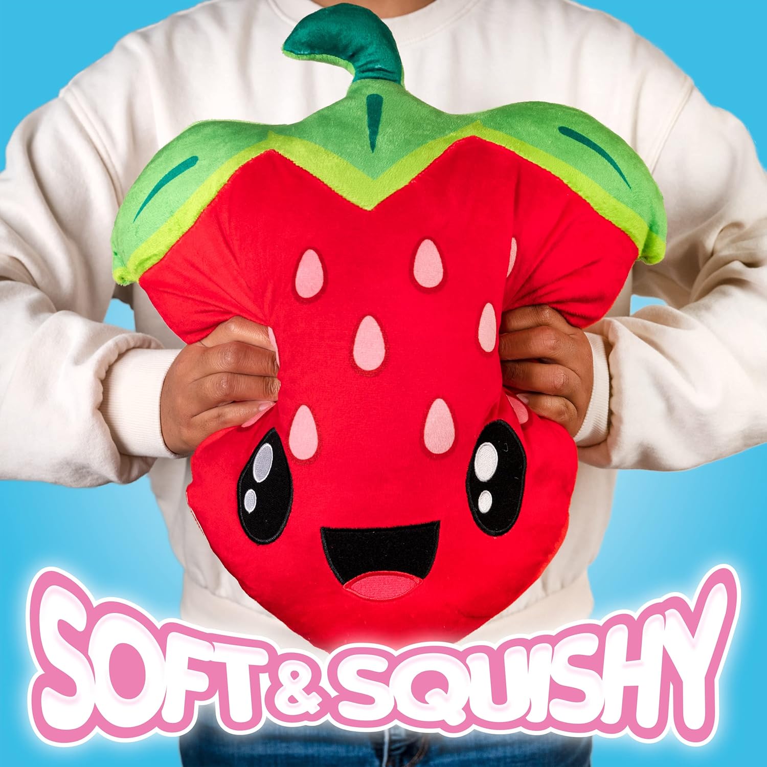 Scentco Smillows Strawberry Scented Plush Pillow - Kids Room Decor