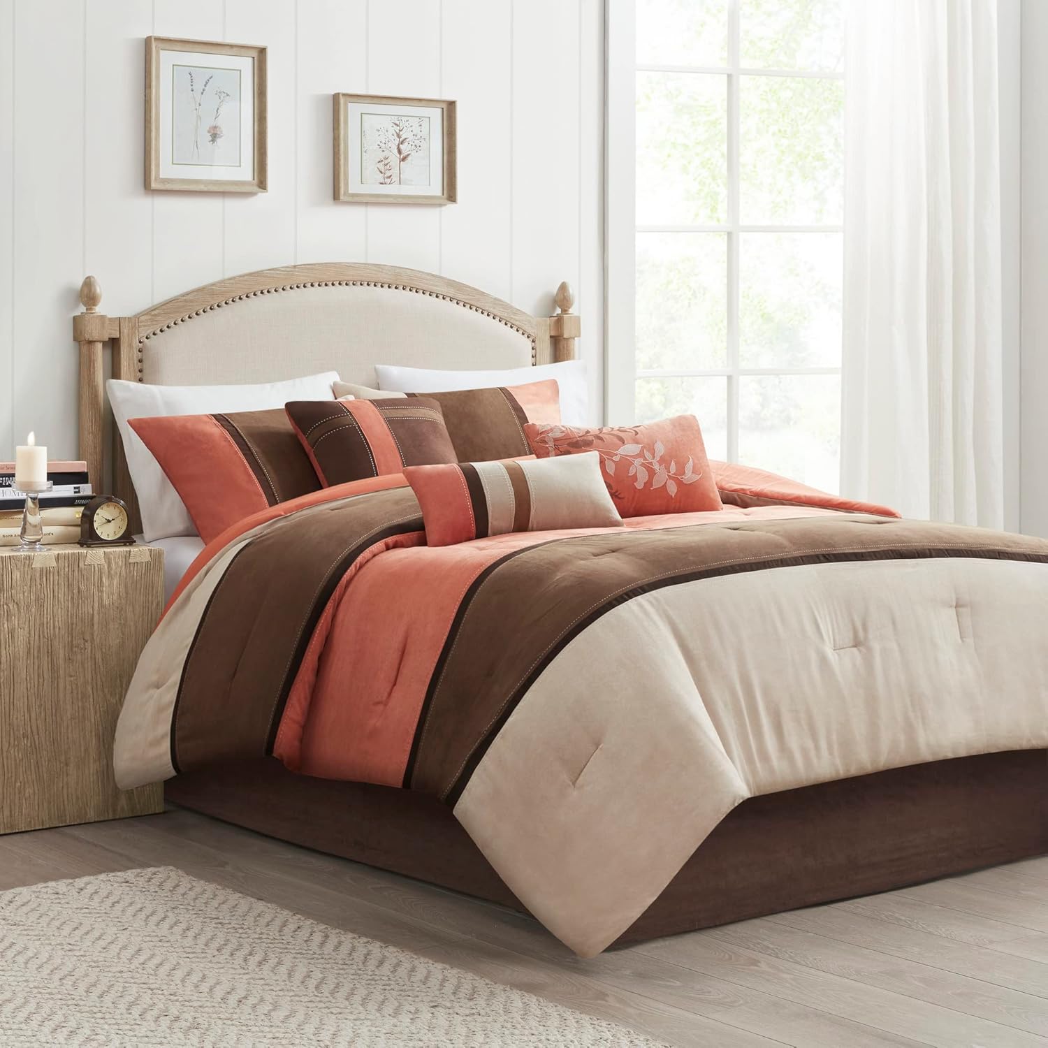 Madison Park Palisades Faux Suede Comforter Set 7 Piece 1