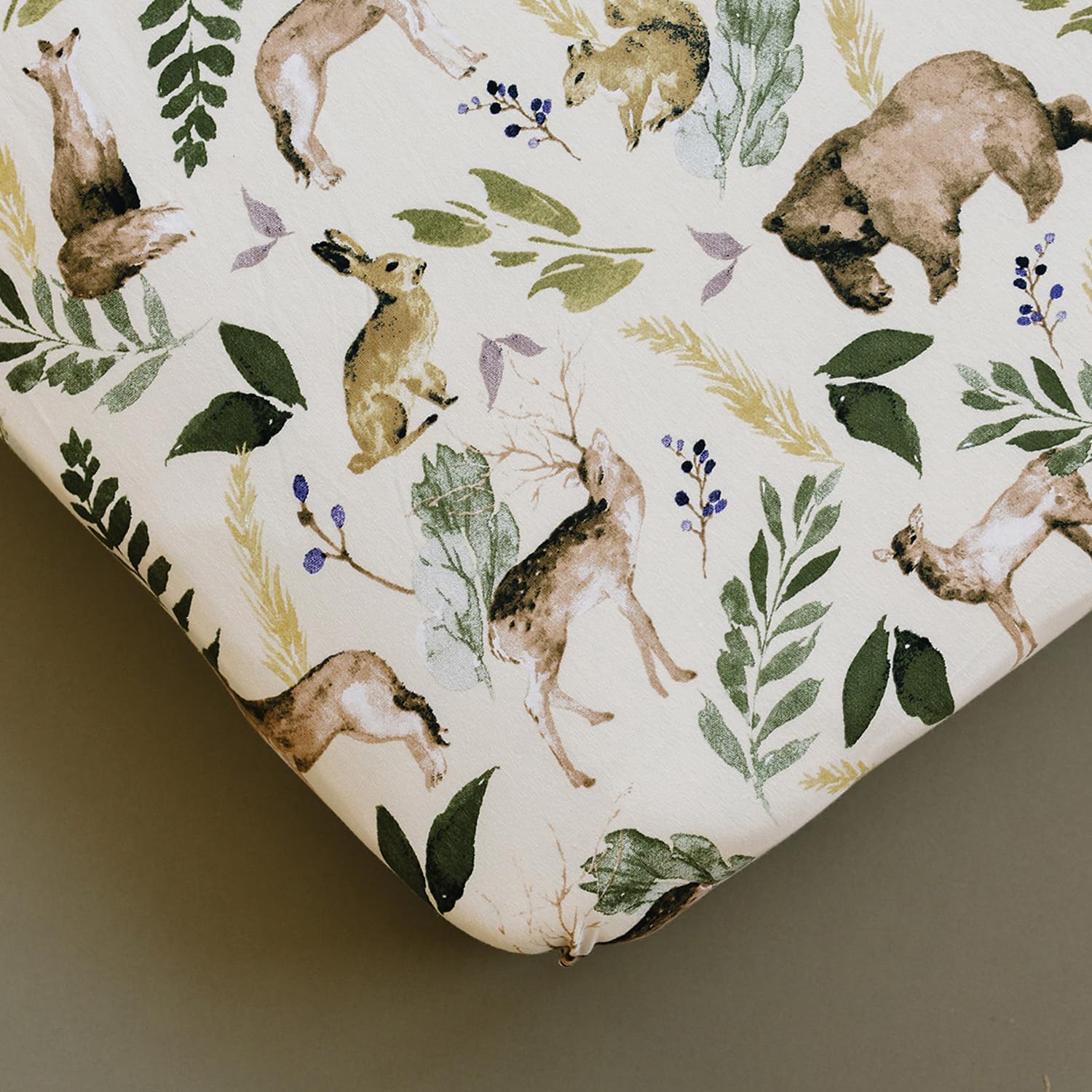 Pobi Baby Premium Twin Sheet Set with Pillowcase - 3 PC Wildlife Animal Pattern