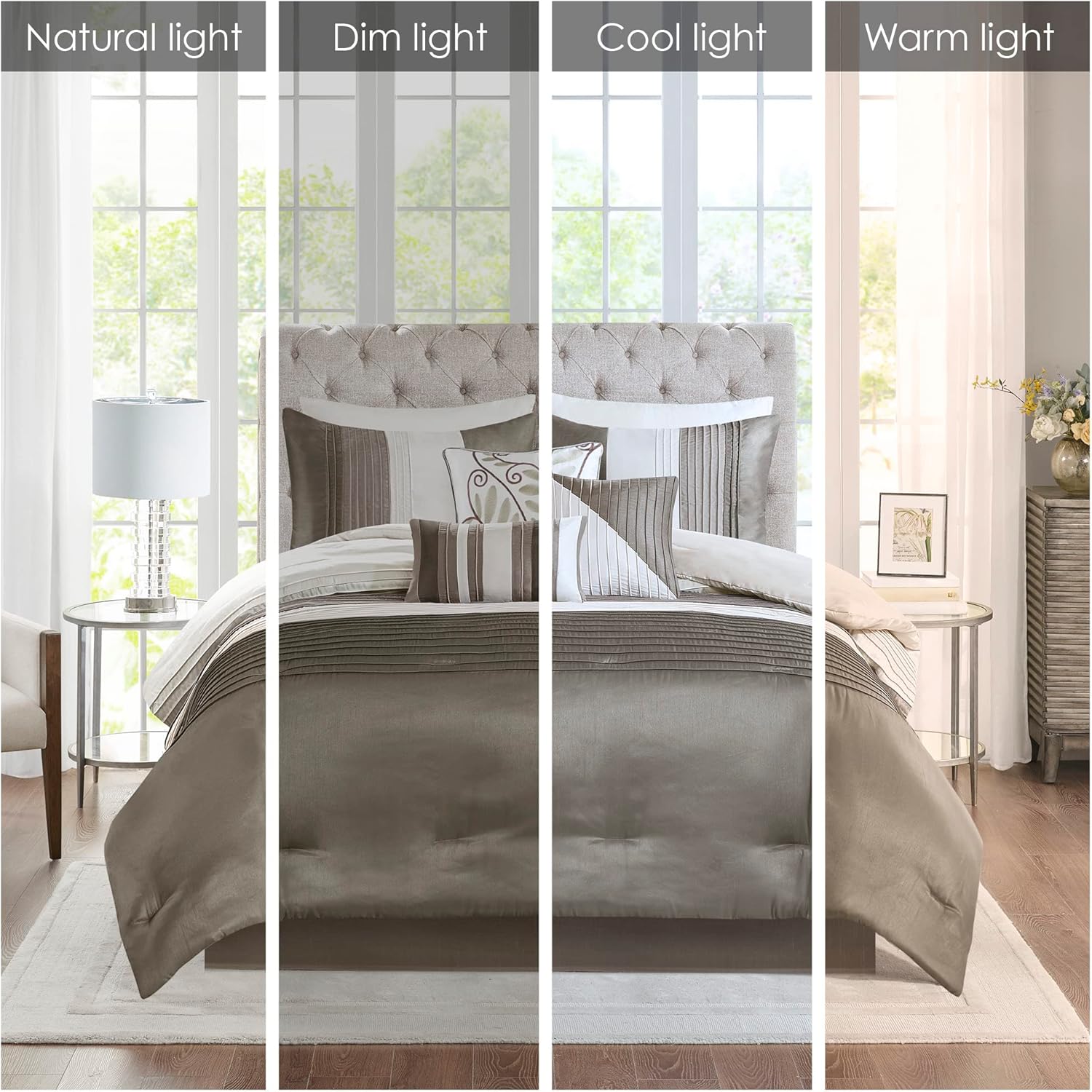 Madison Park Amherst Faux Silk 7-Piece Comforter Set